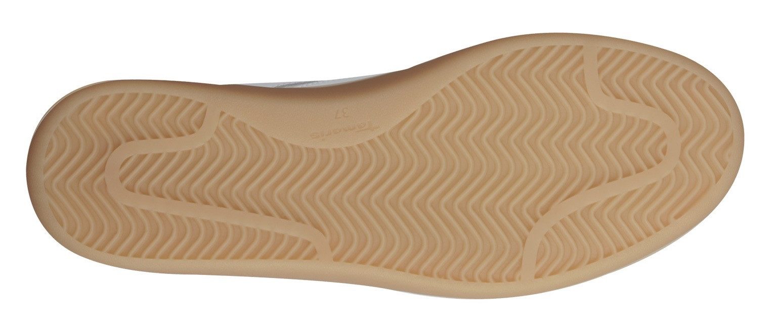 Tamaris Plateausneakers vrijetijdsschoen, lage schoen, veterschoen met gepolsterde schacht
