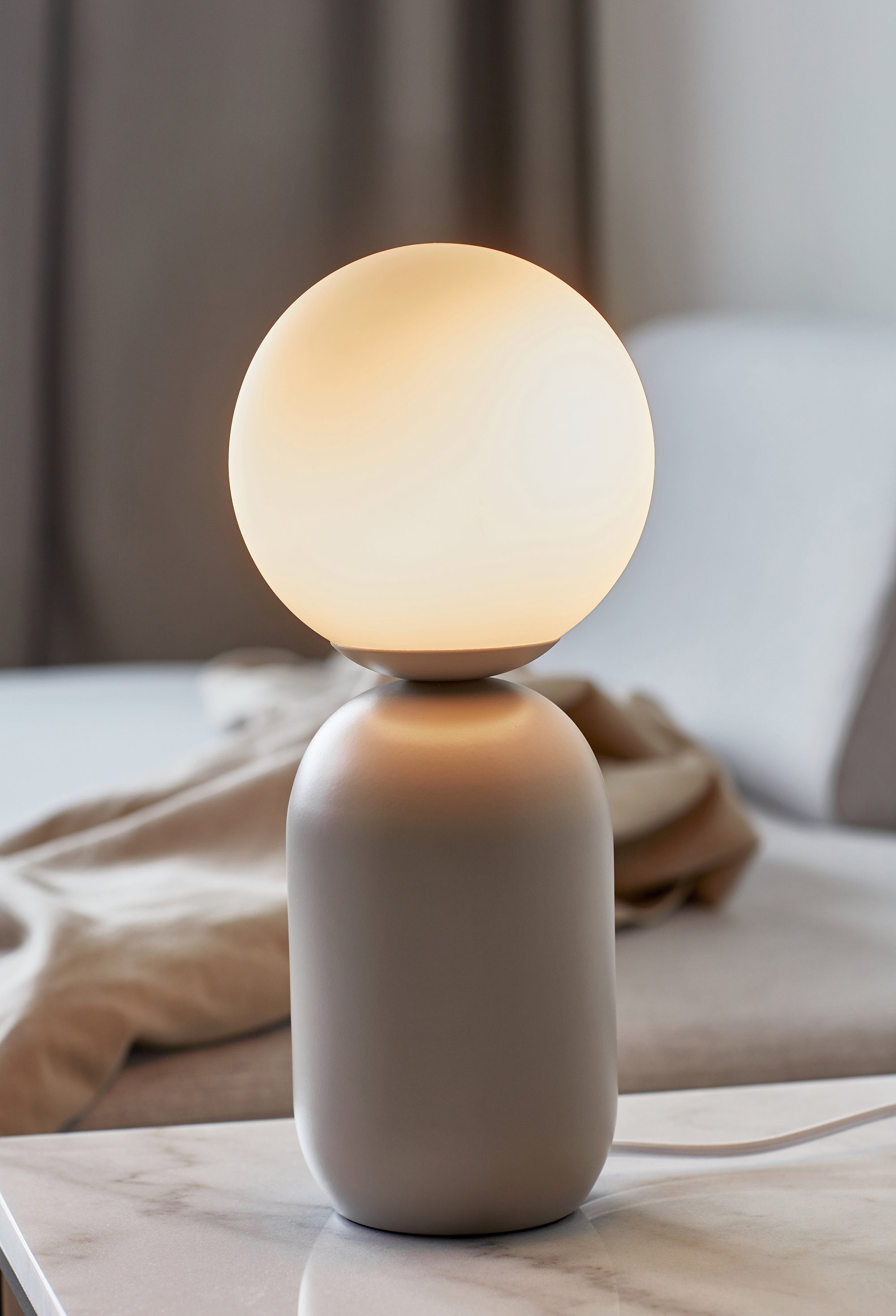 Nordlux Tafellamp NOTTI met de mond geblazen glas, organisch design