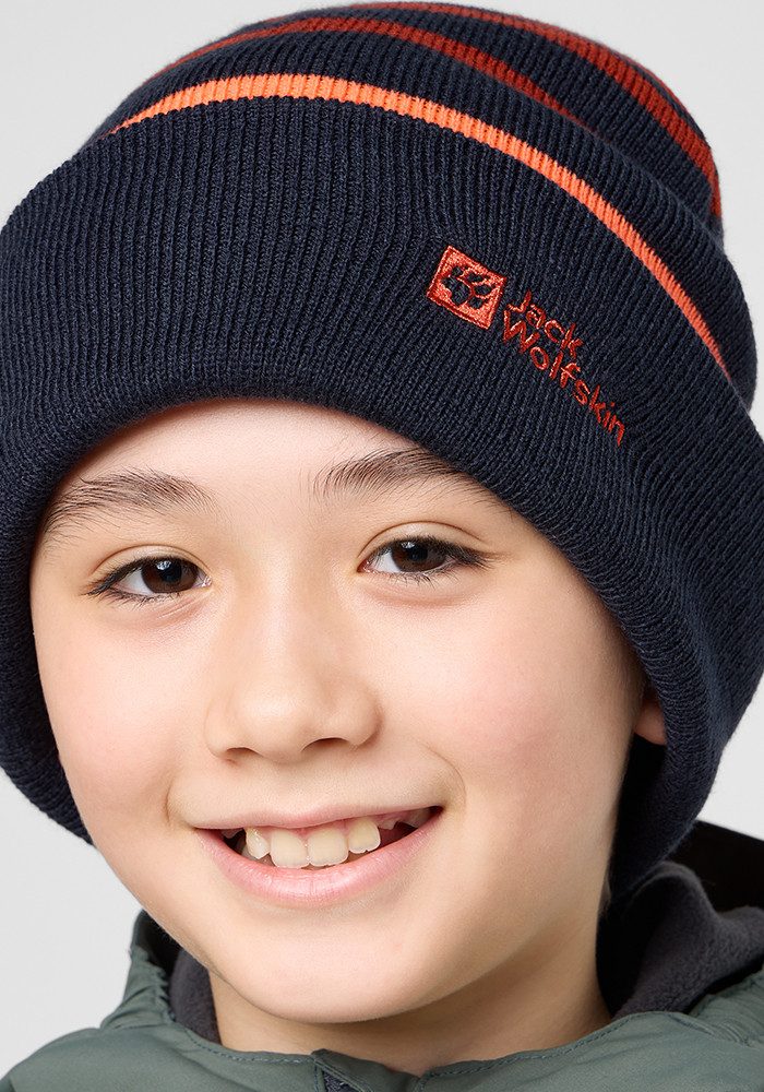 Jack Wolfskin Beanie STRIPY KNIT BEANIE K