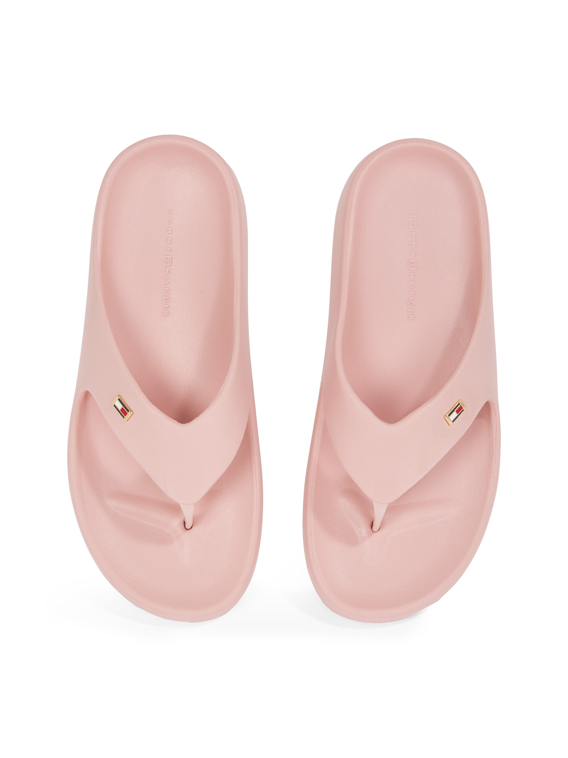 Tommy Hilfiger Teenslippers TH COMFORT BEACH SANDAL , dianette, zomerschoen, comfortabele schoen met kleine logoborduring