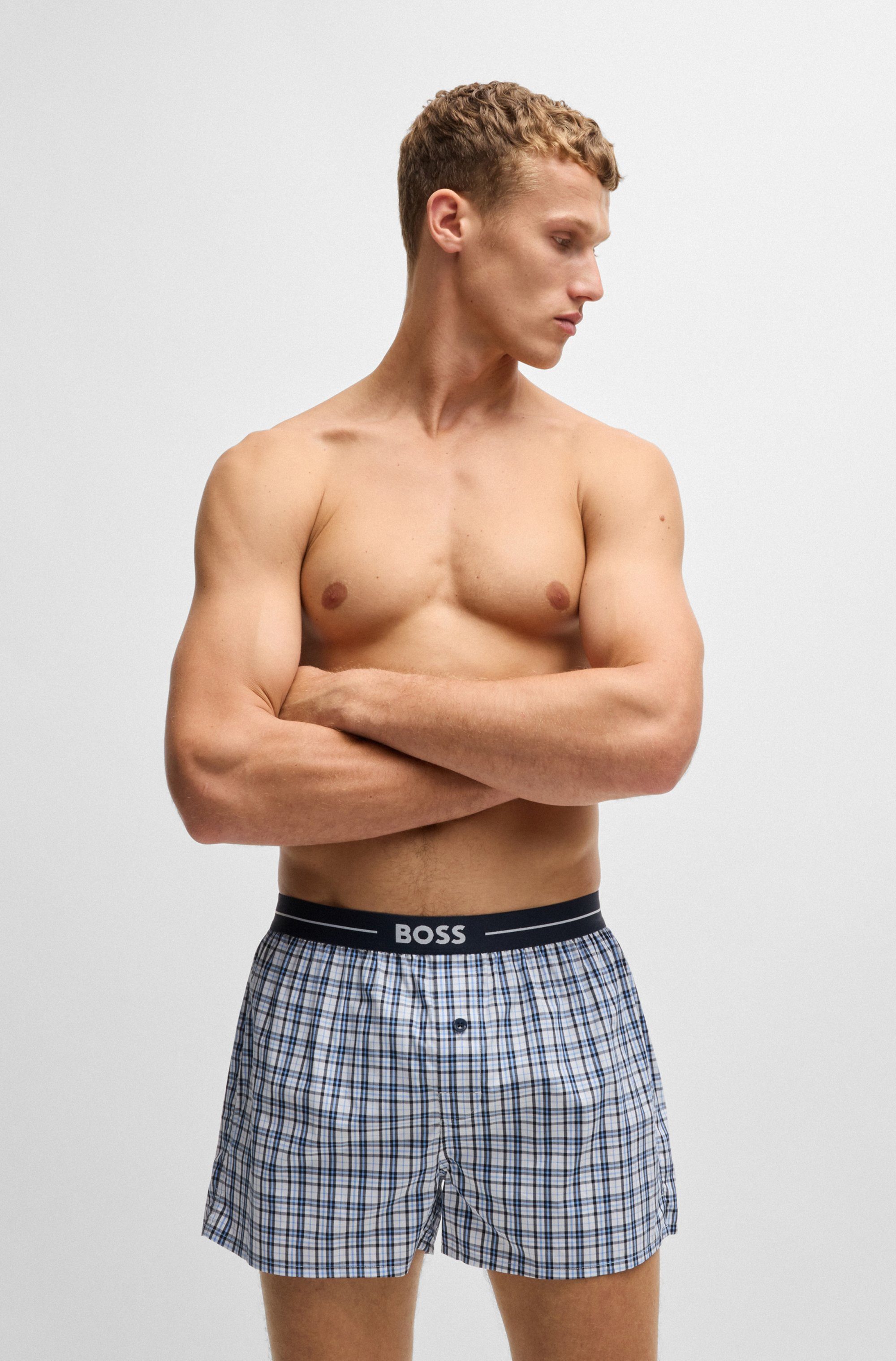BOSS Geweven boxershort NOS Boxer EW 2P (Set van 2)