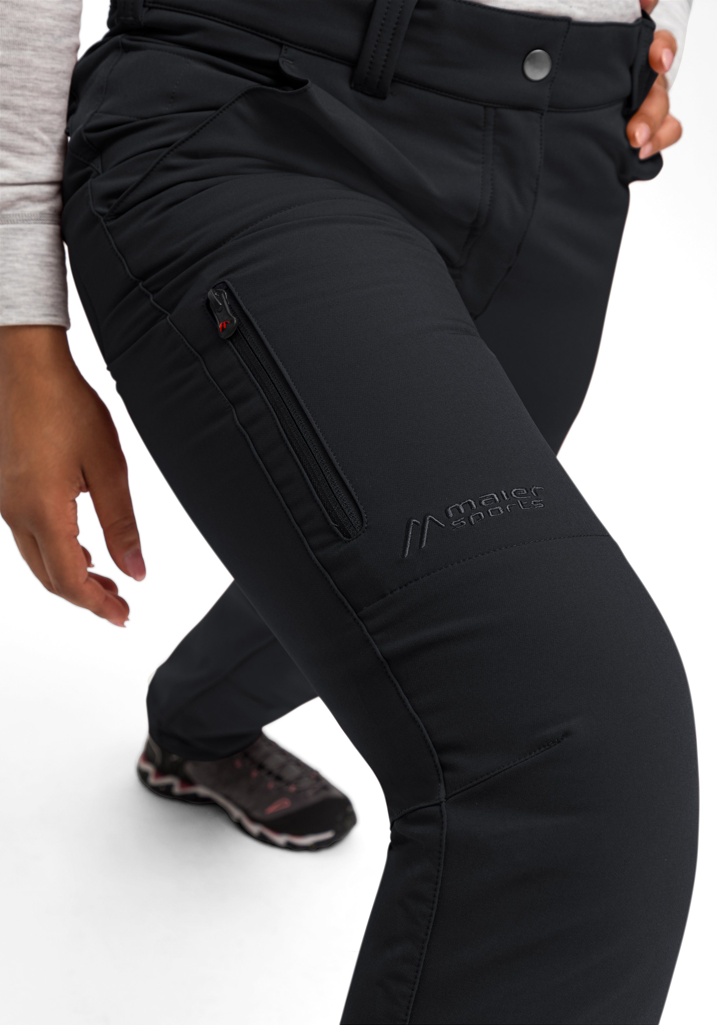 Maier Sports Functionele broek Helga warme dames outdoorbroek, robuuste wandelbroek, regular fit