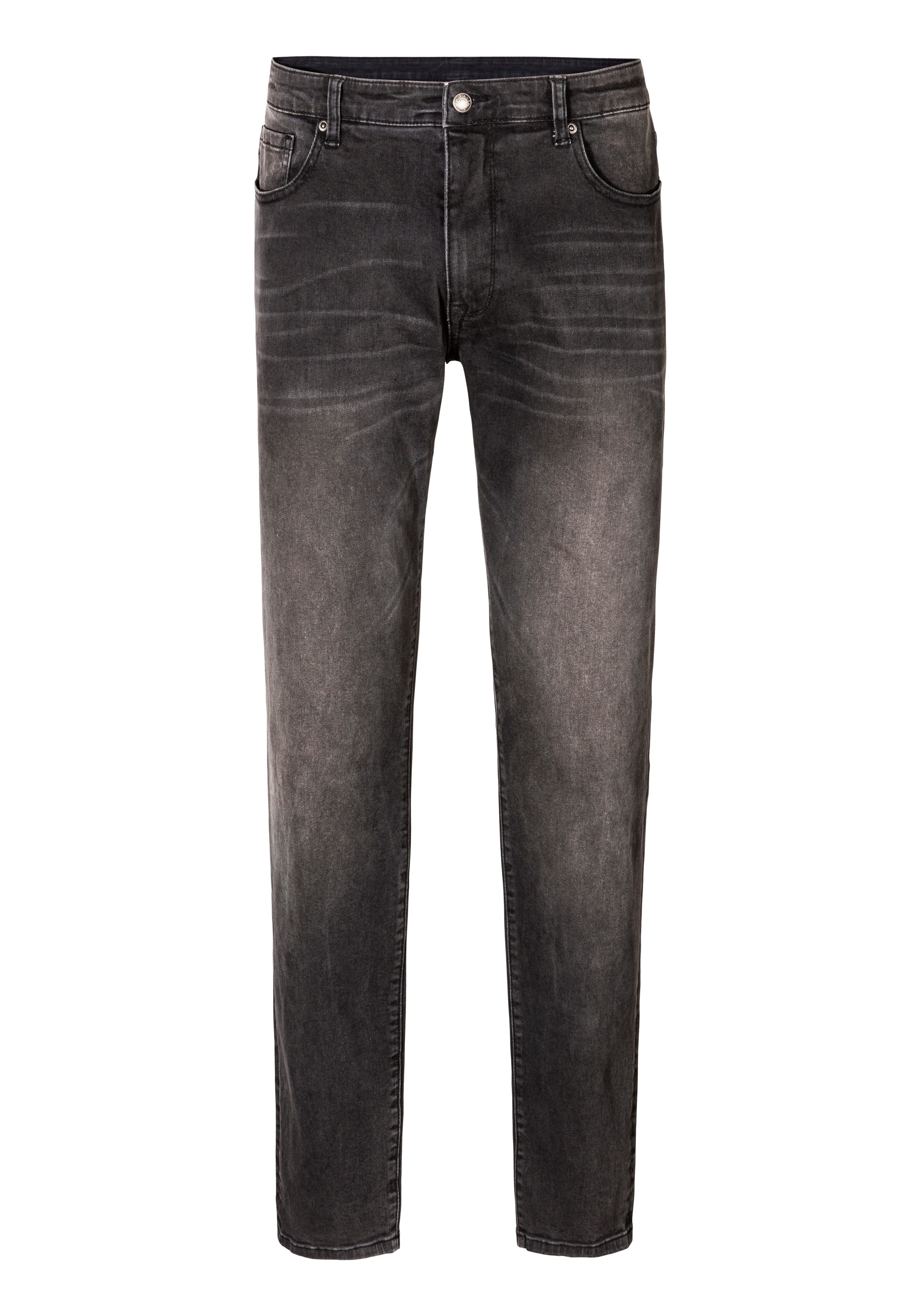 John Devin 5-pocket jeans Straight-fit Jeans in elastische denimkwaliteit