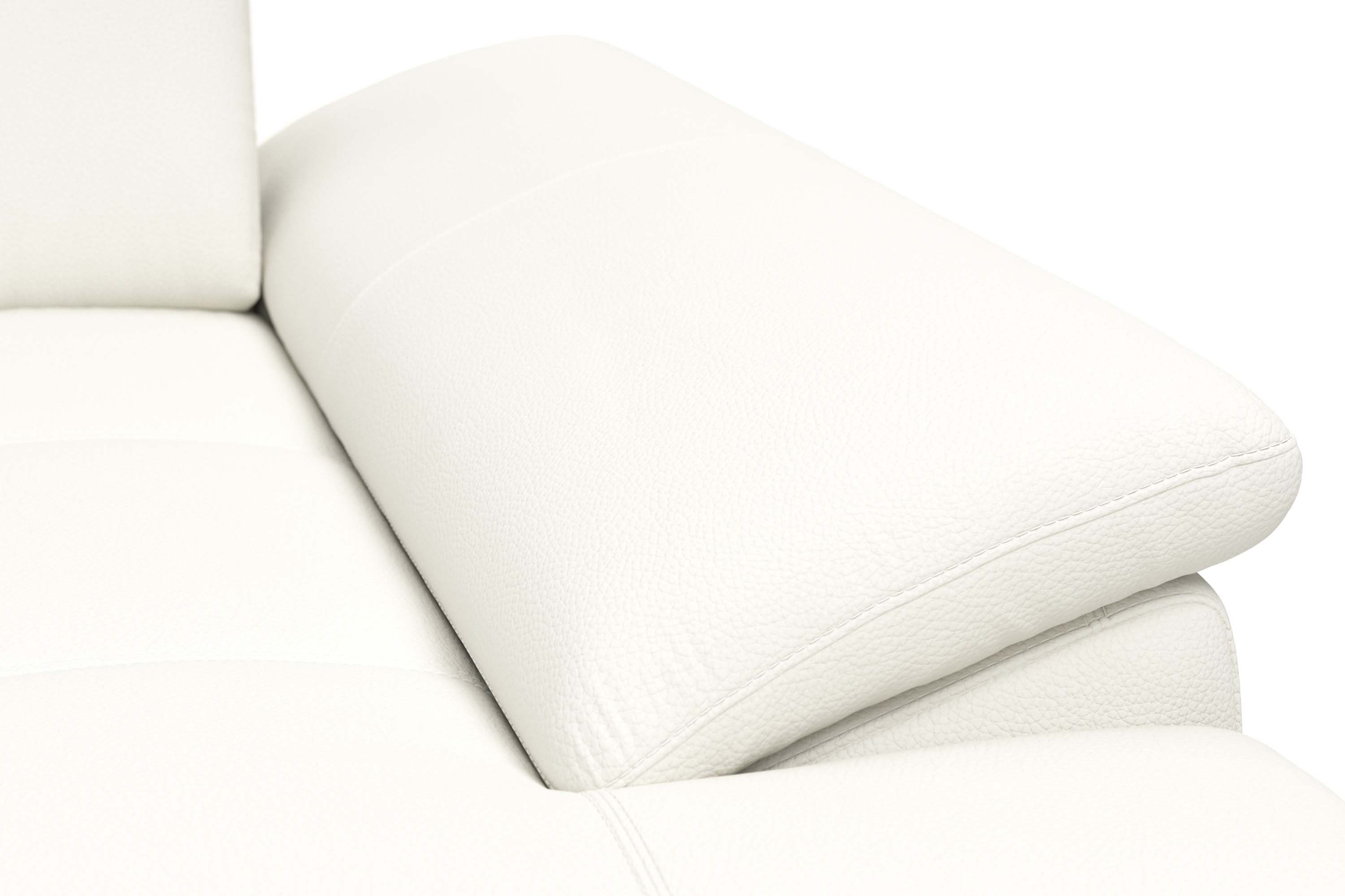 Places of Style Hoekbank Costello L-vorm, met zitdiepteverstelling, armleuningverstelling en