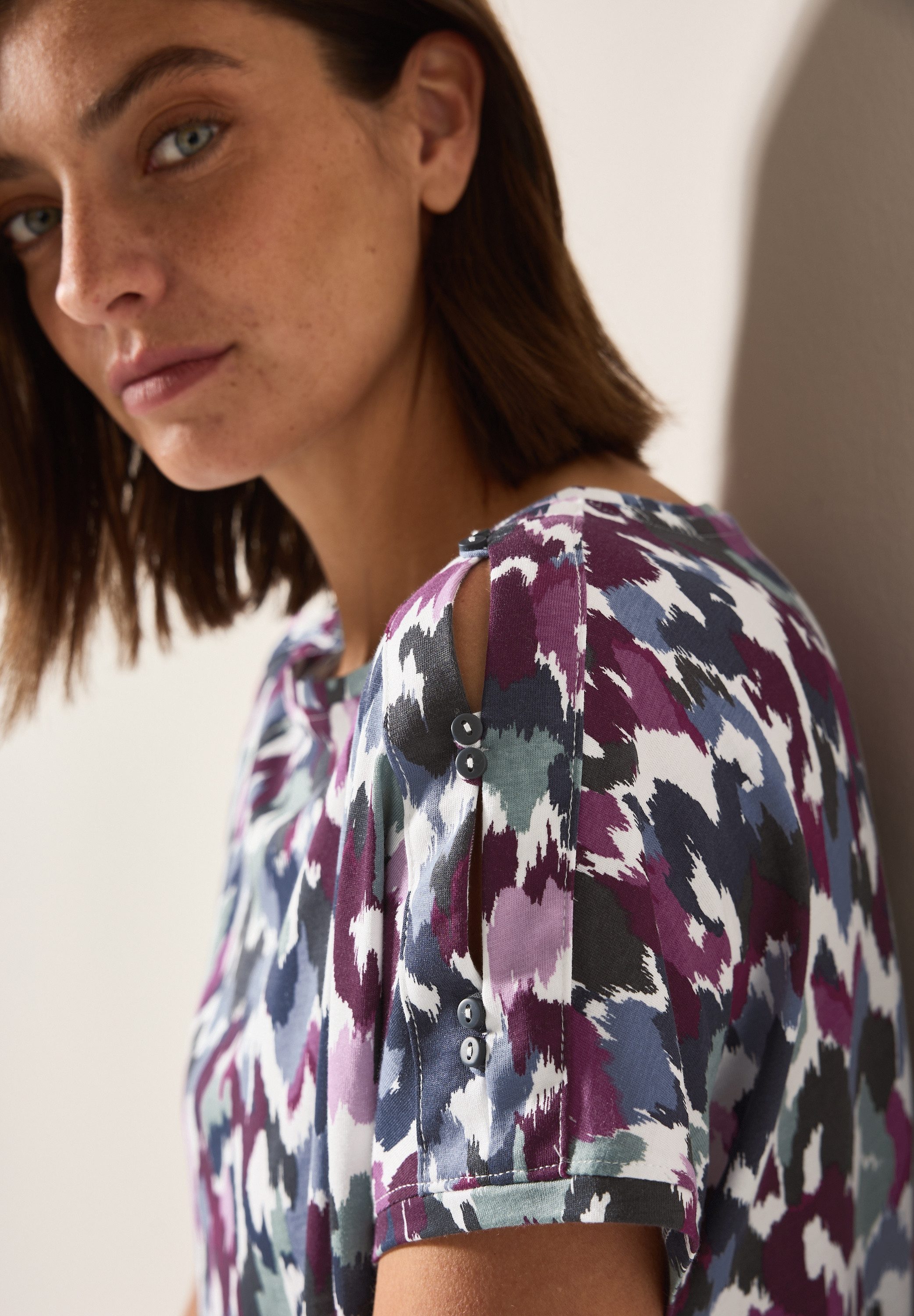 Cecil Shirt met korte mouwen met grafisch patroon