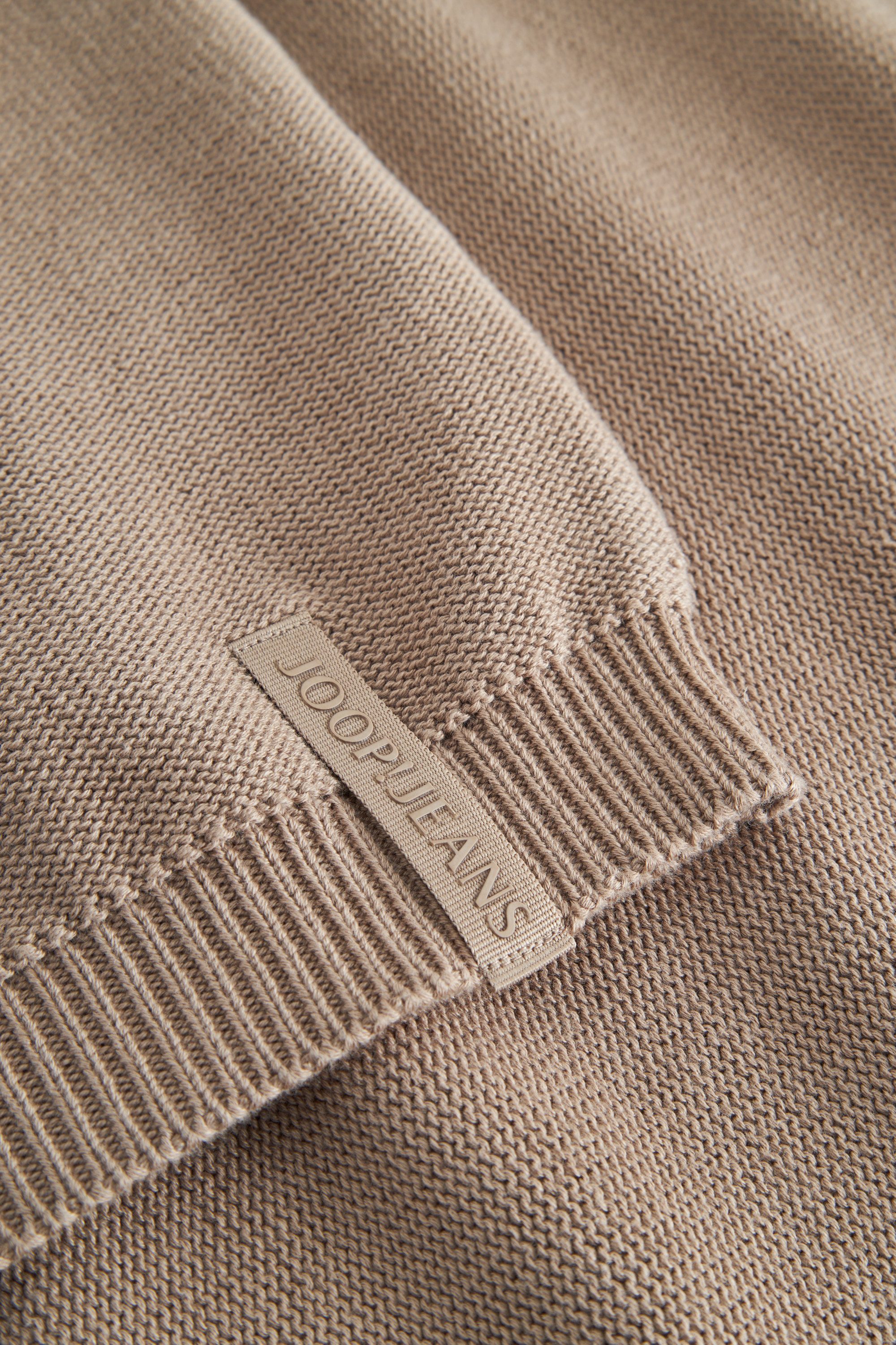 Joop Jeans Gebreide trui Paulin Metalen rits, elastische tailleband