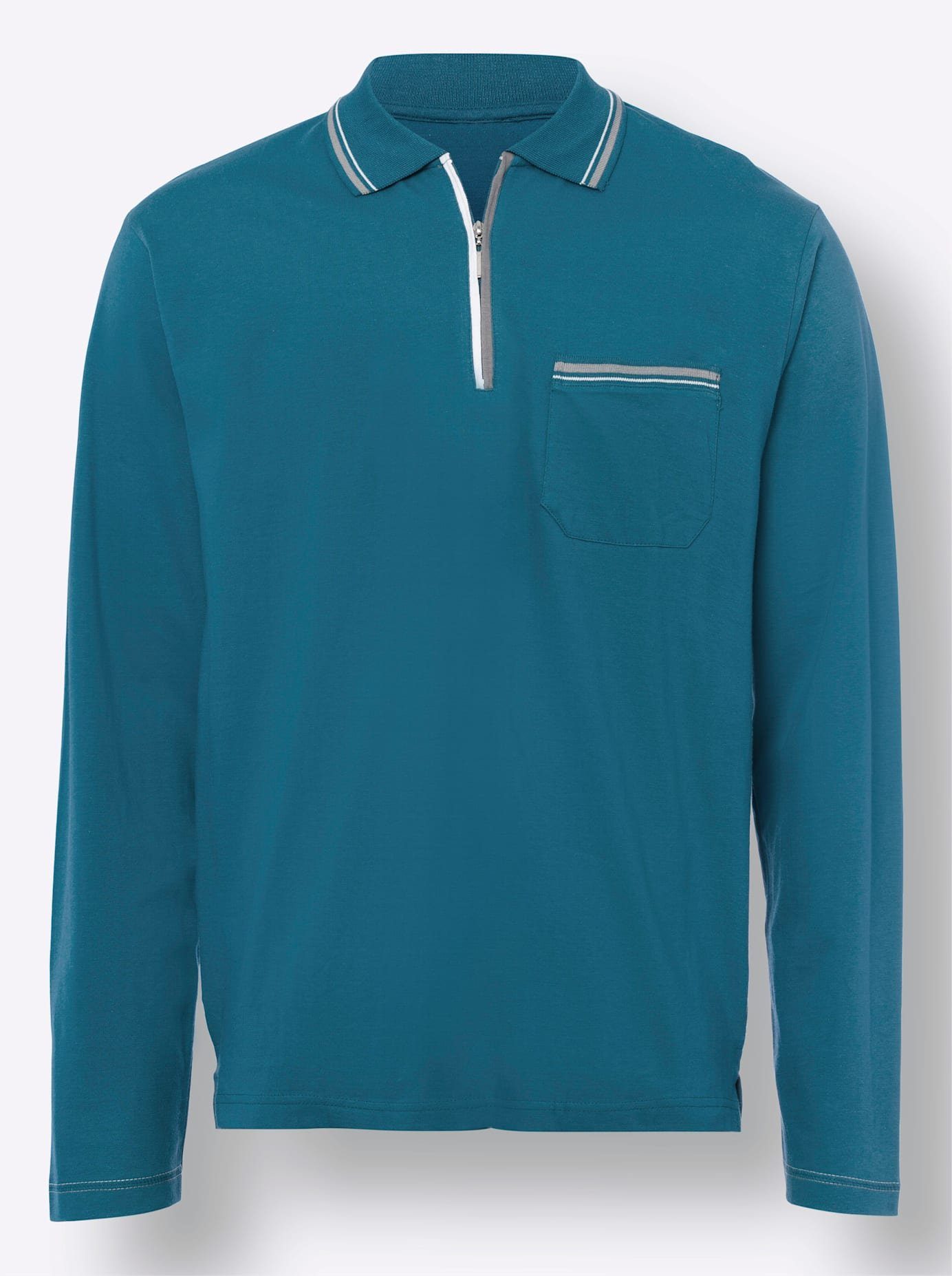 Classic Poloshirt met lange mouwen Poloshirt (1-delig)