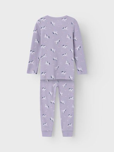 name it pyjama nmfnightset lavender unicorn rib noos (set, 2-delig) paars