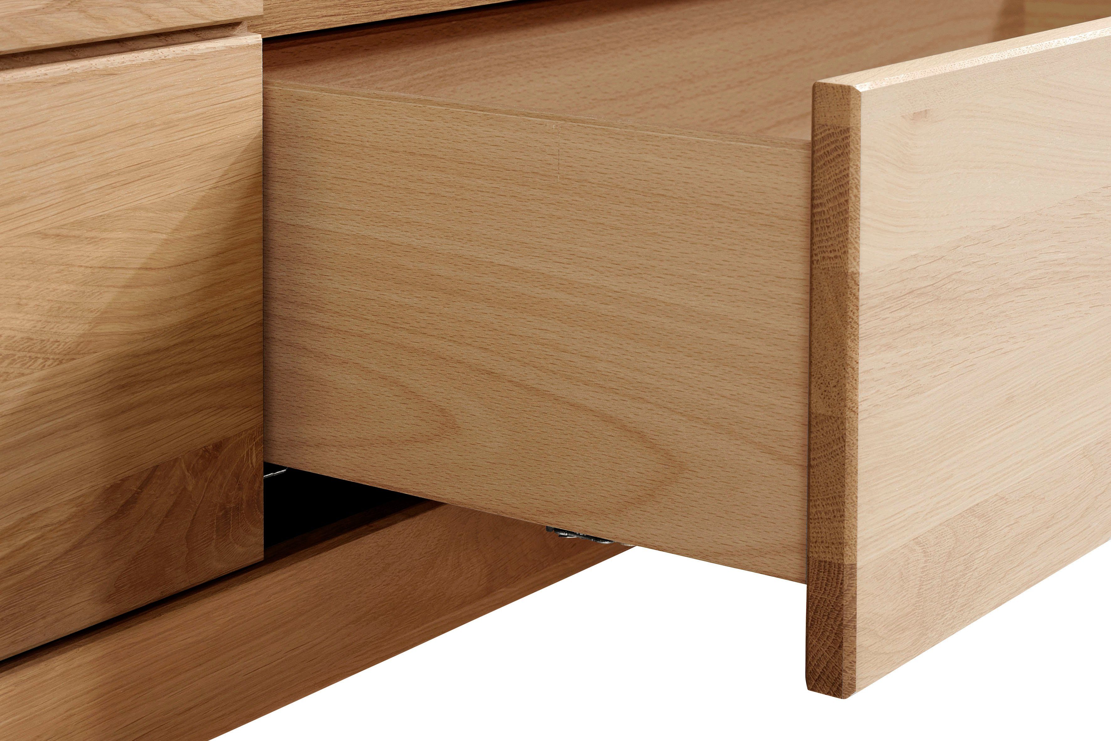 VOGL Möbelfabrik Tv-meubel 1237 Massief houten front, breedte ca. 171 cm, met soft-close functie