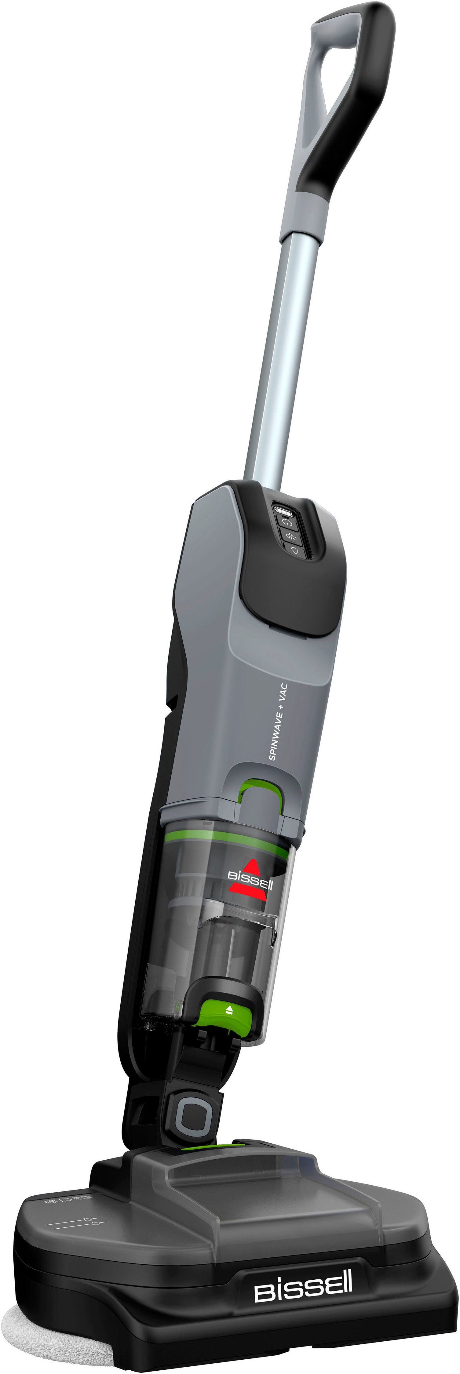 Bissell Nat- en droogzuiger 3893N, SpinWave®+ Vac PET Select, stofvrij dweilen draadloos, voor alle harde vloeren, 3 reinigingsmodi inclusief zuigmodus