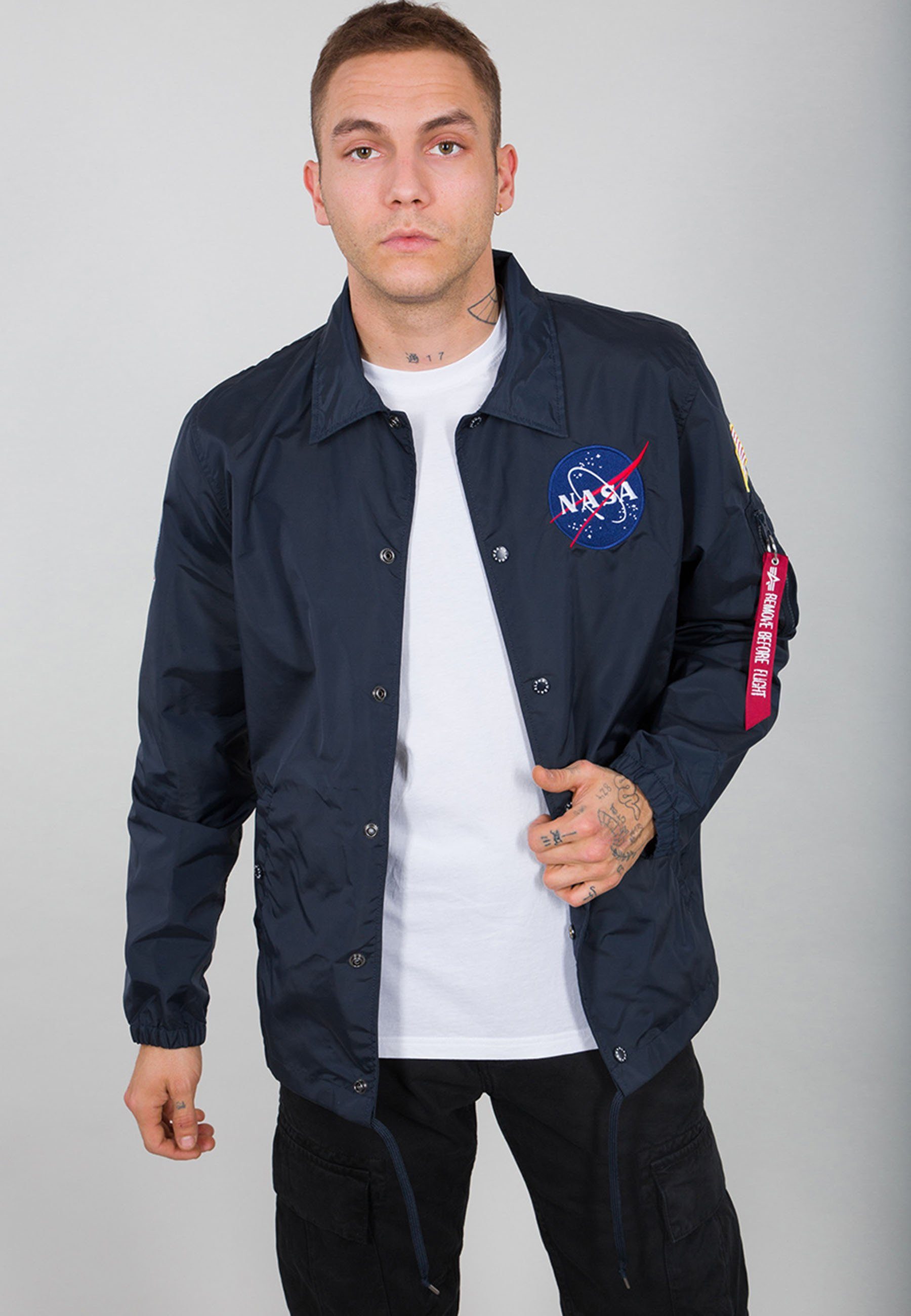 Alpha Industries Bomberjack Alpha Industries Men - Outdoor Jackets NASA Coach Jacket heren jassen maat XL blauw