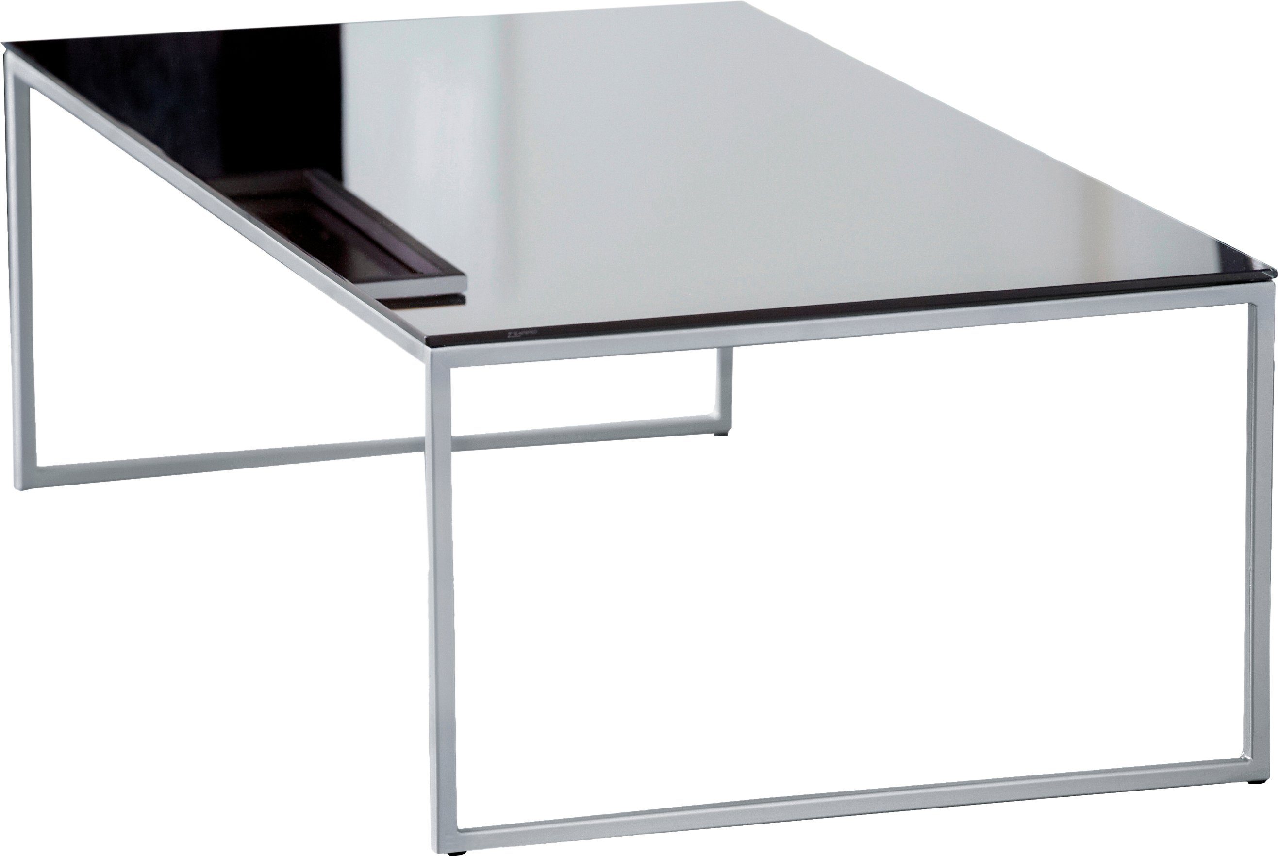 Salontafel Classico met metalen sleevoet, in 2 kleuren, afm. (bxdxh): 60x60x36 cm