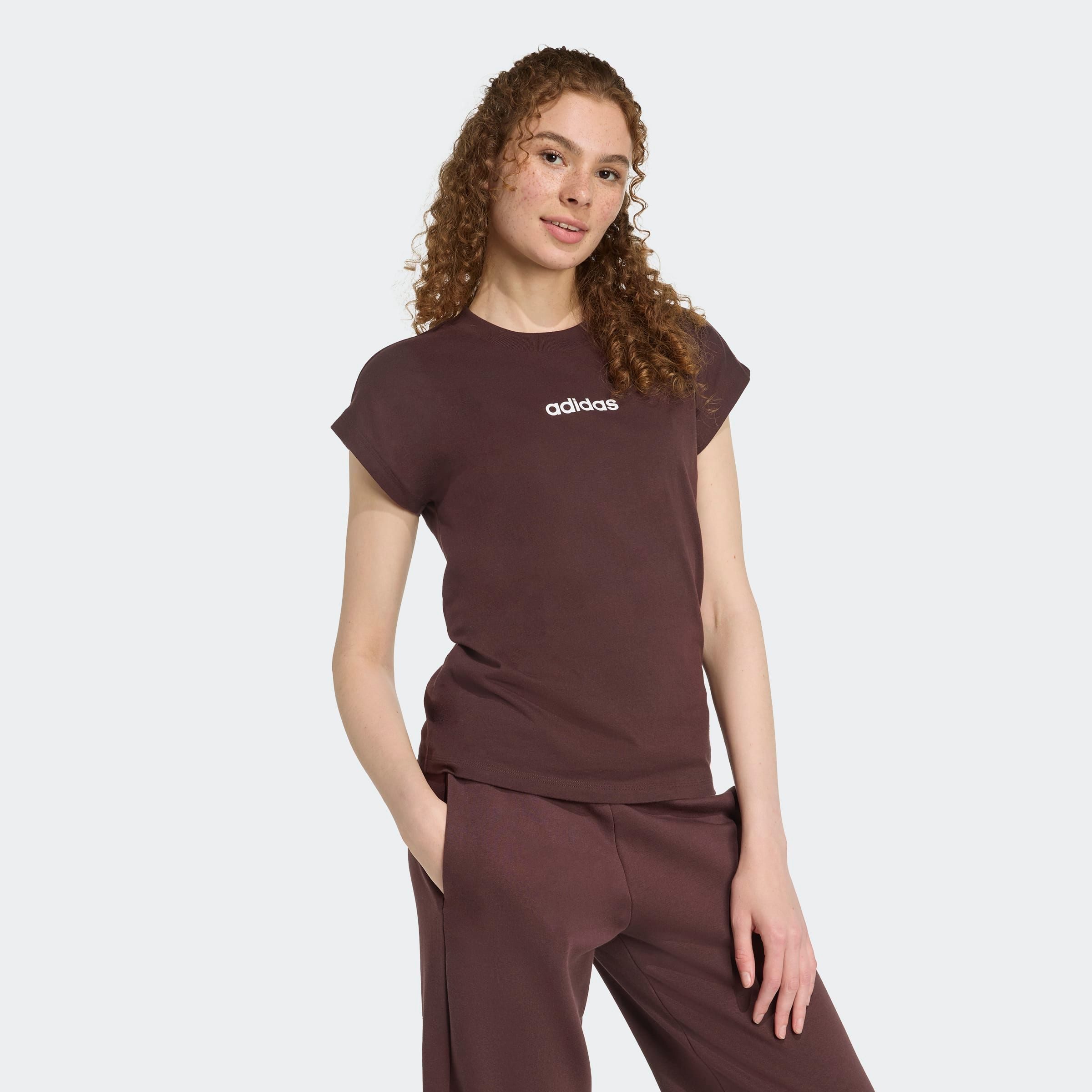 adidas Sportswear T-shirt W LIN SJ T Basic T-shirt van zacht materiaal