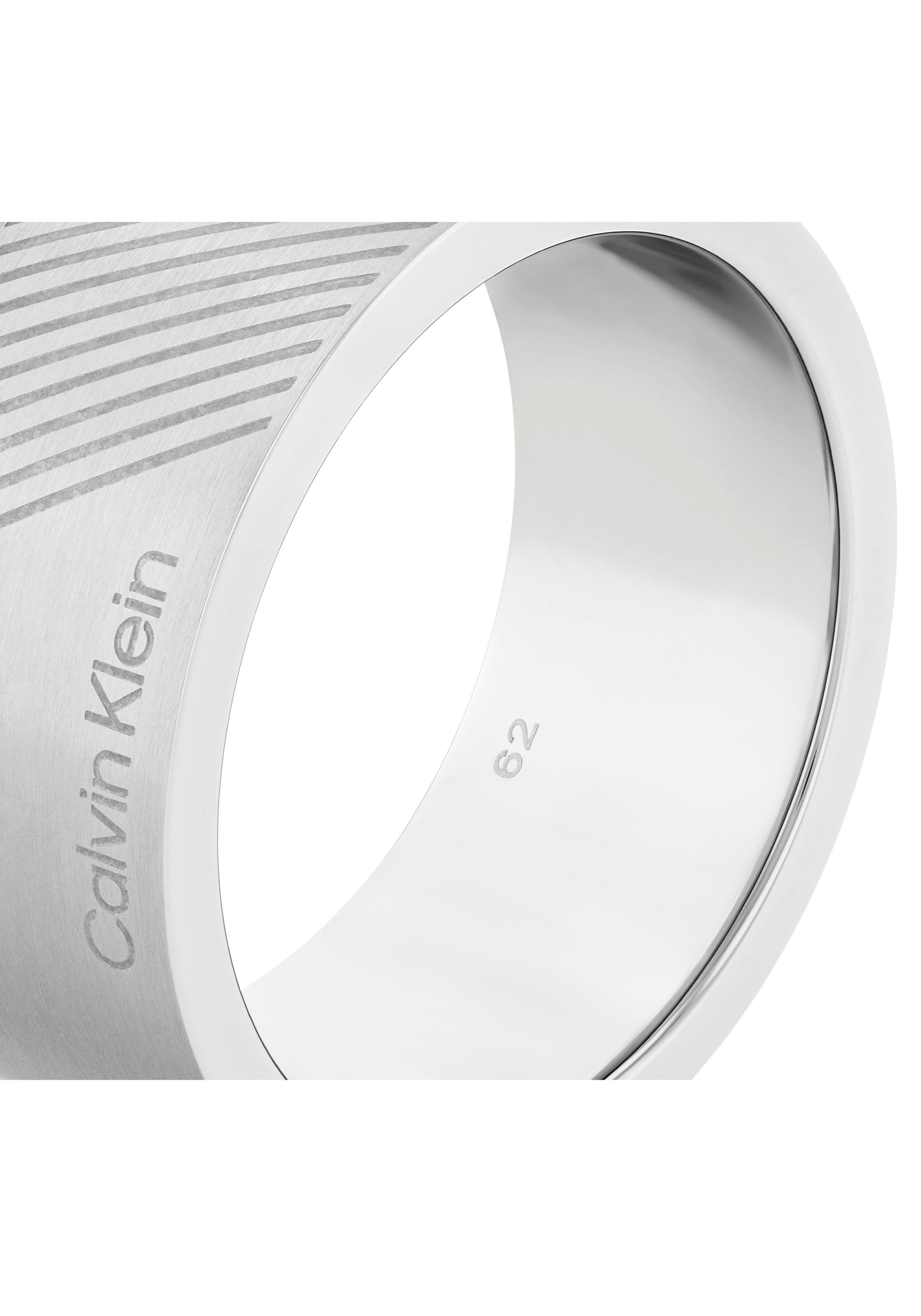 Calvin Klein Ring Sieraden roestvrij staal vinger ring herenring ARCHITECTURAL