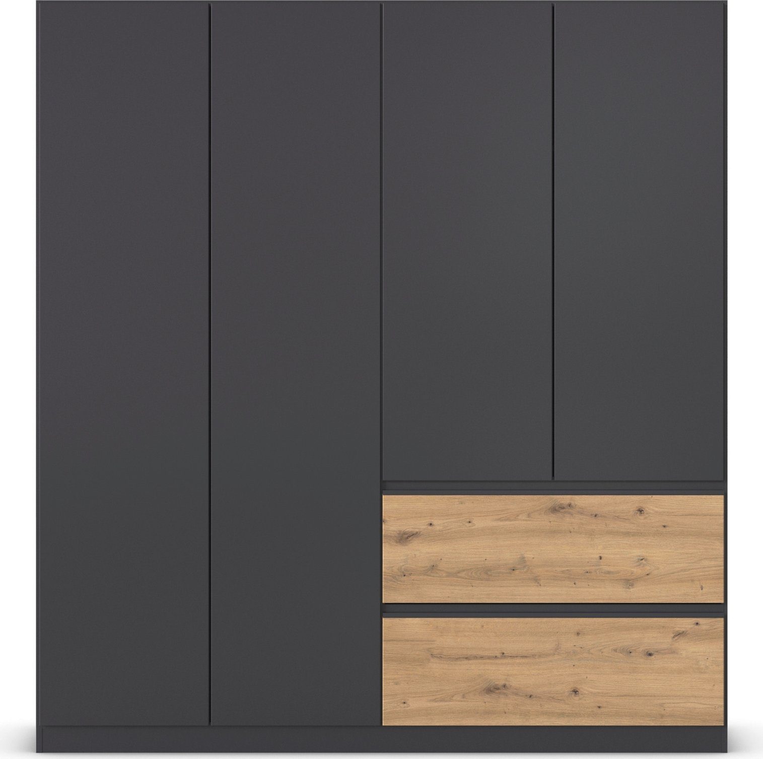 rauch Draaideurkast Kledingkast Kast Garderobe Wasmand COSTA in 3 Breedtes veel ruimte, greeploze front en push-to-open functie made in germany