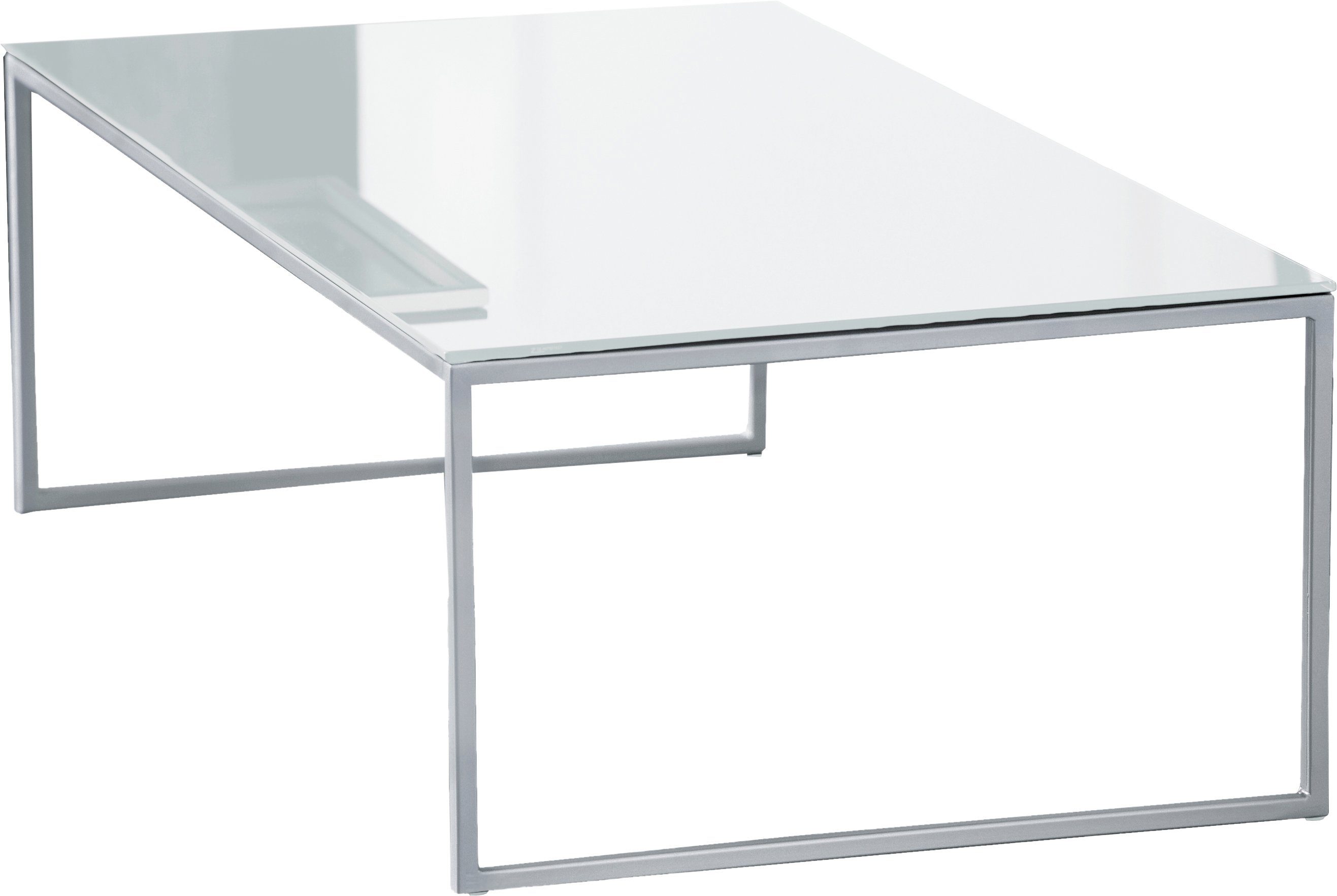 Salontafel Classico met metalen sleevoet, in 2 kleuren, afm. (bxdxh): 60x60x36 cm