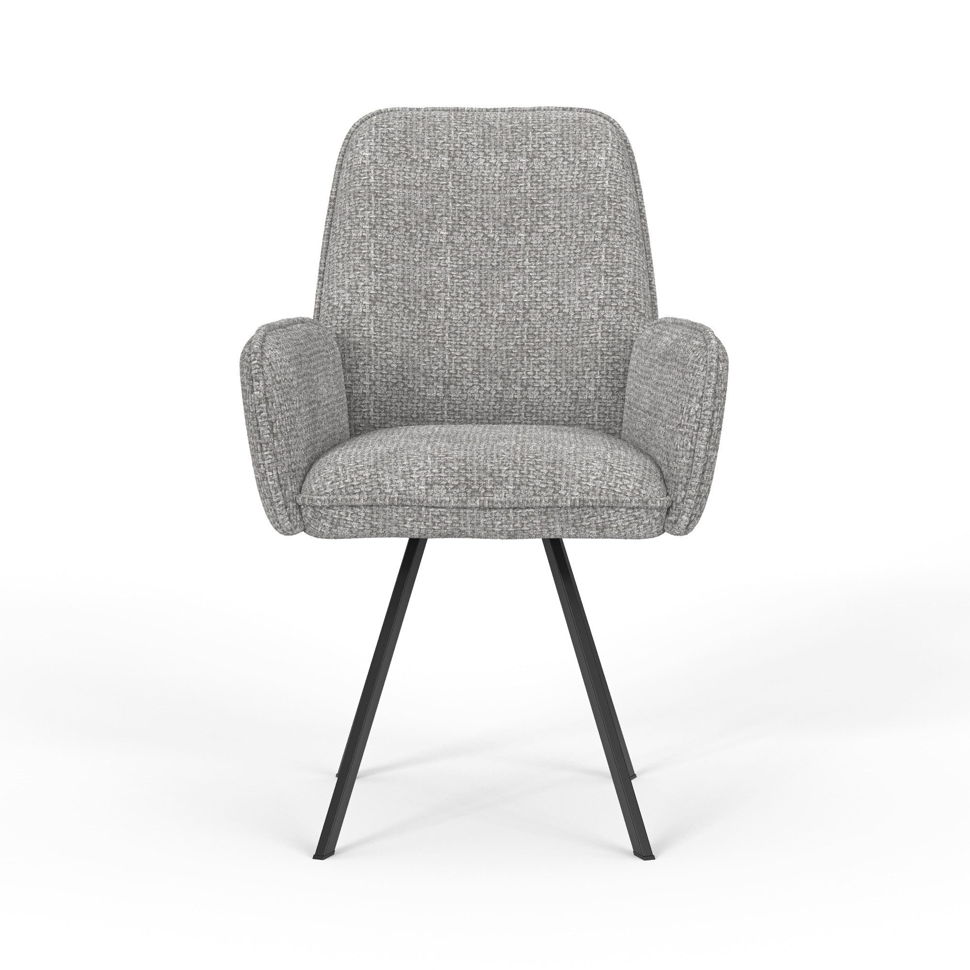 Home affaire Stoel met armleuningen Mily eetkamerstoel, gestoffeerde fauteuil, woonstoel, eetstoel met armleuningen (set, 2 stuks)