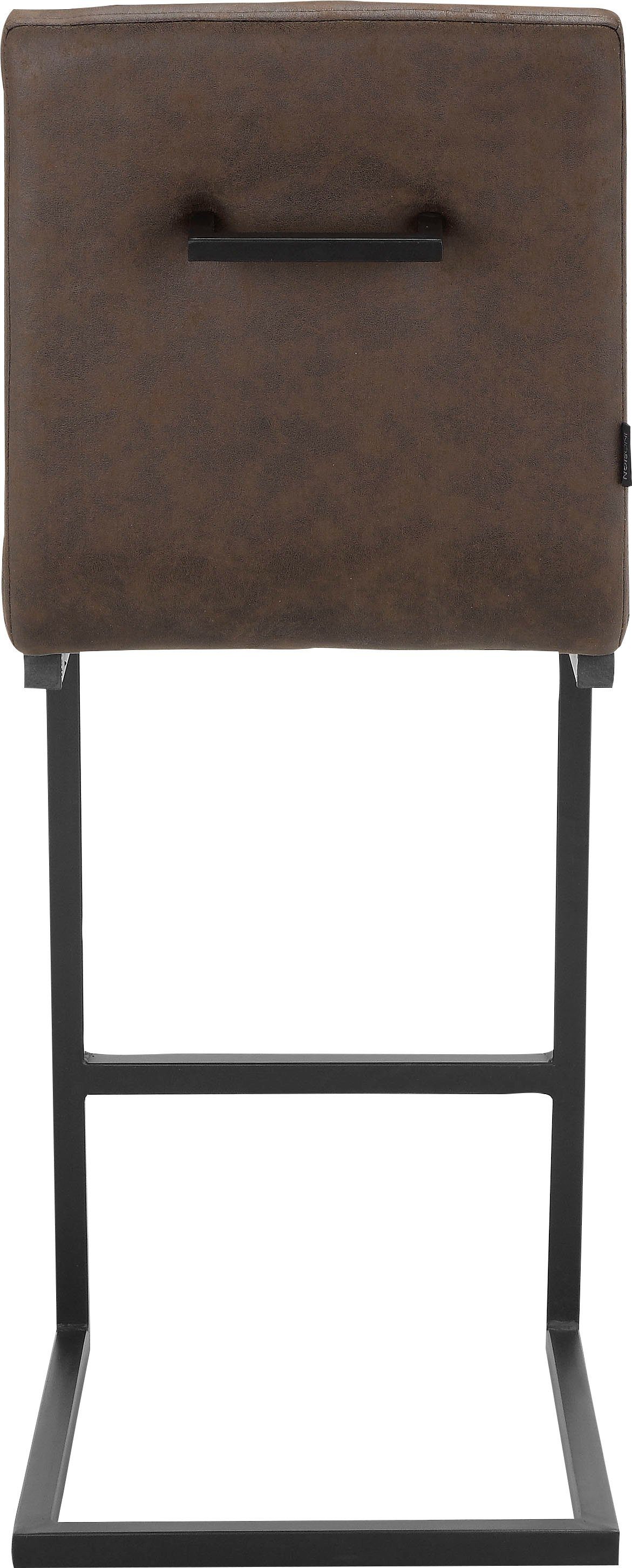 INOSIGN Bistrostoel Janelle Zacht verdikte zitting en rugleuning, naden aan de zitting en rugleuning, zithoogte 65 cm (2 stuks)