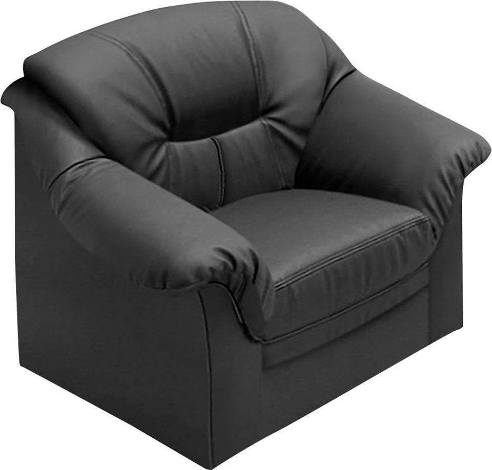 DOMO collection Fauteuil Montana kunstleren bekleding, tijdloos en elegant (set)