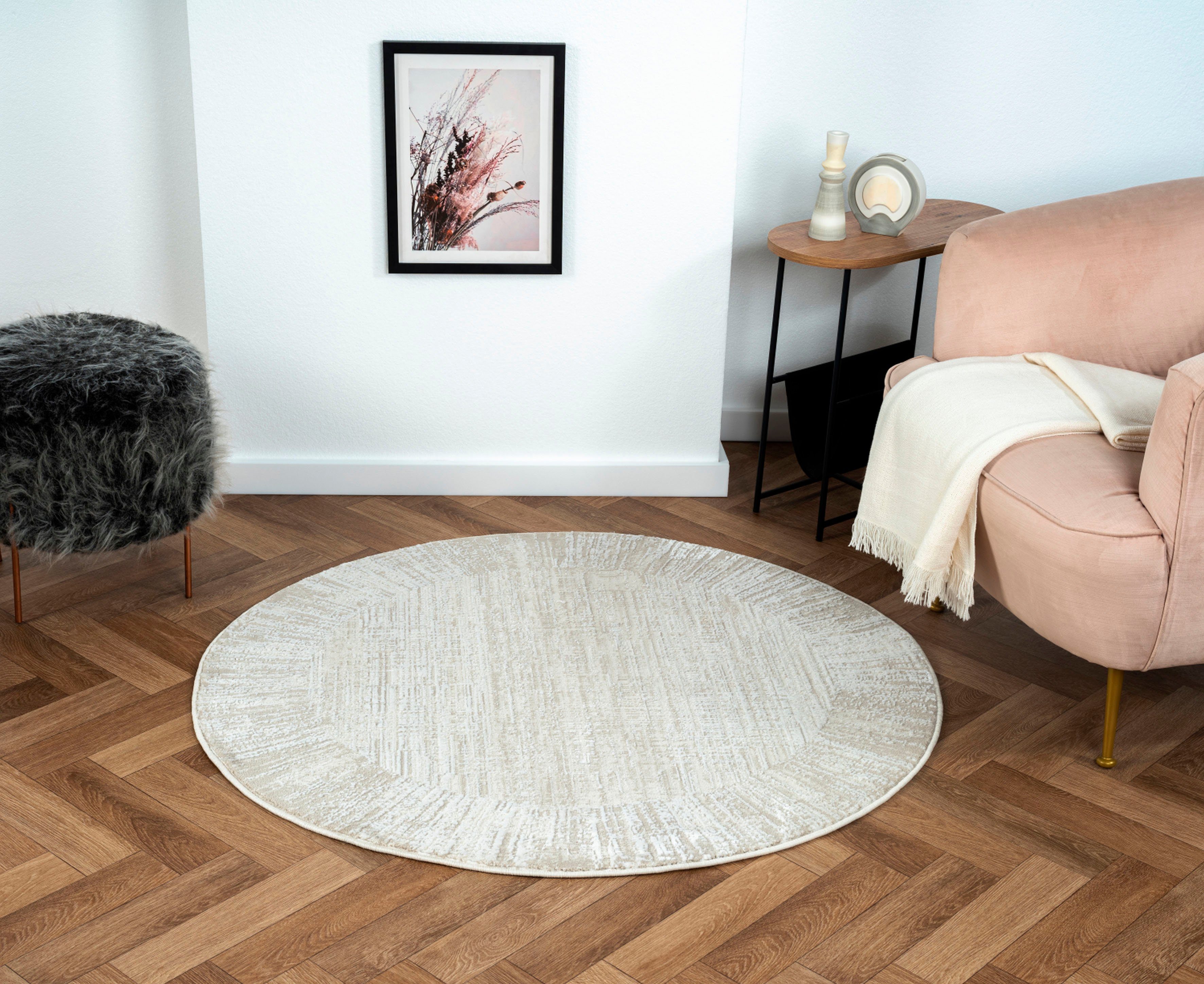 Myflair Möbel & Accessoires Vloerkleed My Heaven Kortpolig, Scandi-look, bijzonder zacht door microvezel moderne vloerkleden beige