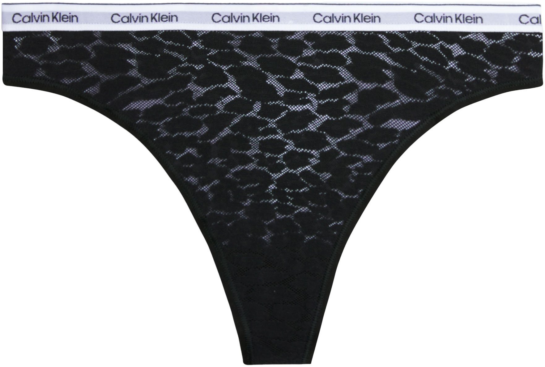 Calvin Klein T-string HIGH LEG THONG met ck-logo op de tailleband