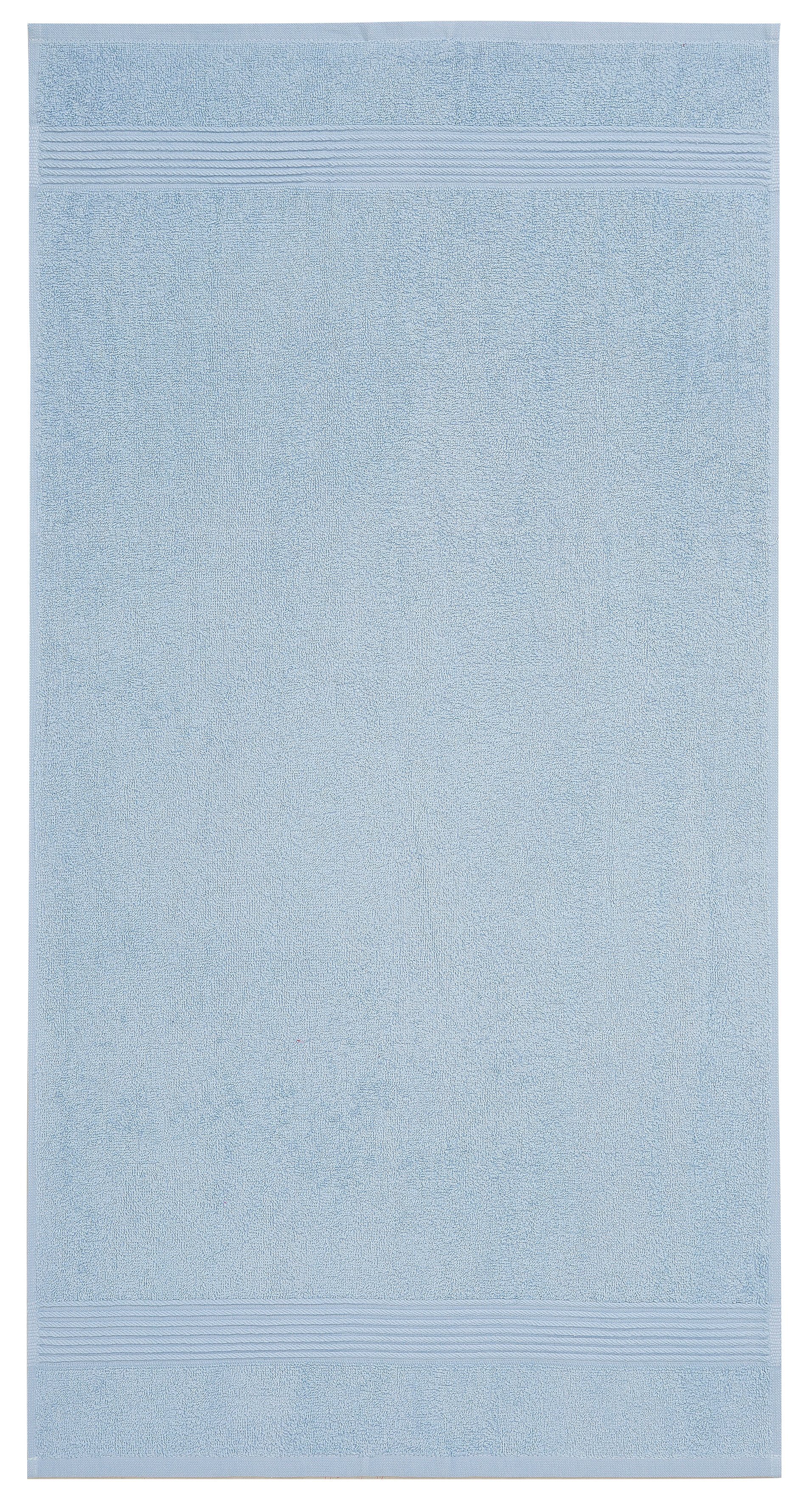 my home Handdoekenset Anna, 2 douchehanddoeken 70x140, 4 handdoeken 50x100 Handdoekset, gestreept randdessin, 100% katoen, tweekleurig (set, 6-delig)