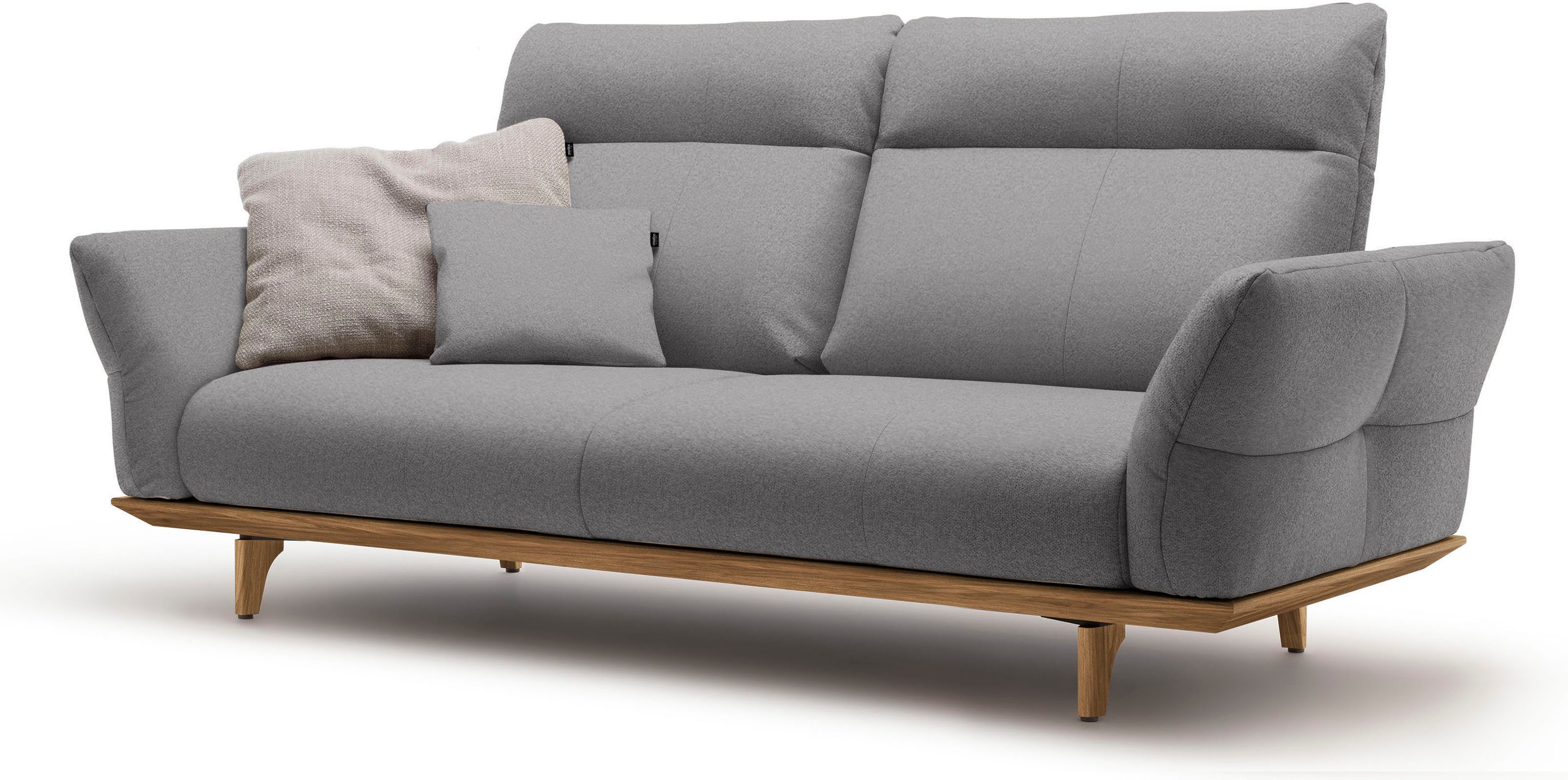 Creation BY ROLF BENZ 3-zitsbank Hs.460 Onderstel in walnotenhout, walnotenhouten poten, breedte 208 cm
