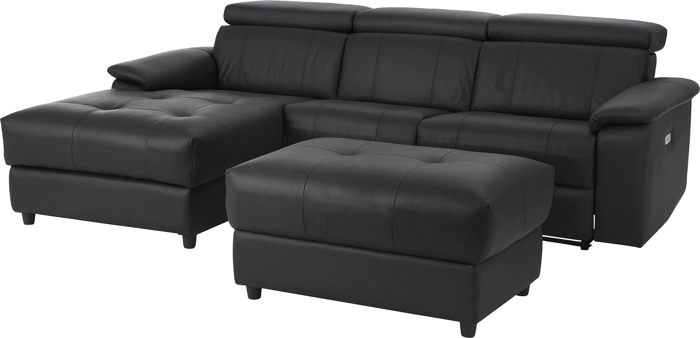 Home affaire Hoekbank Binado, L-vorm, met handmatige of elektrische relaxfunctie met usb-aansluiting