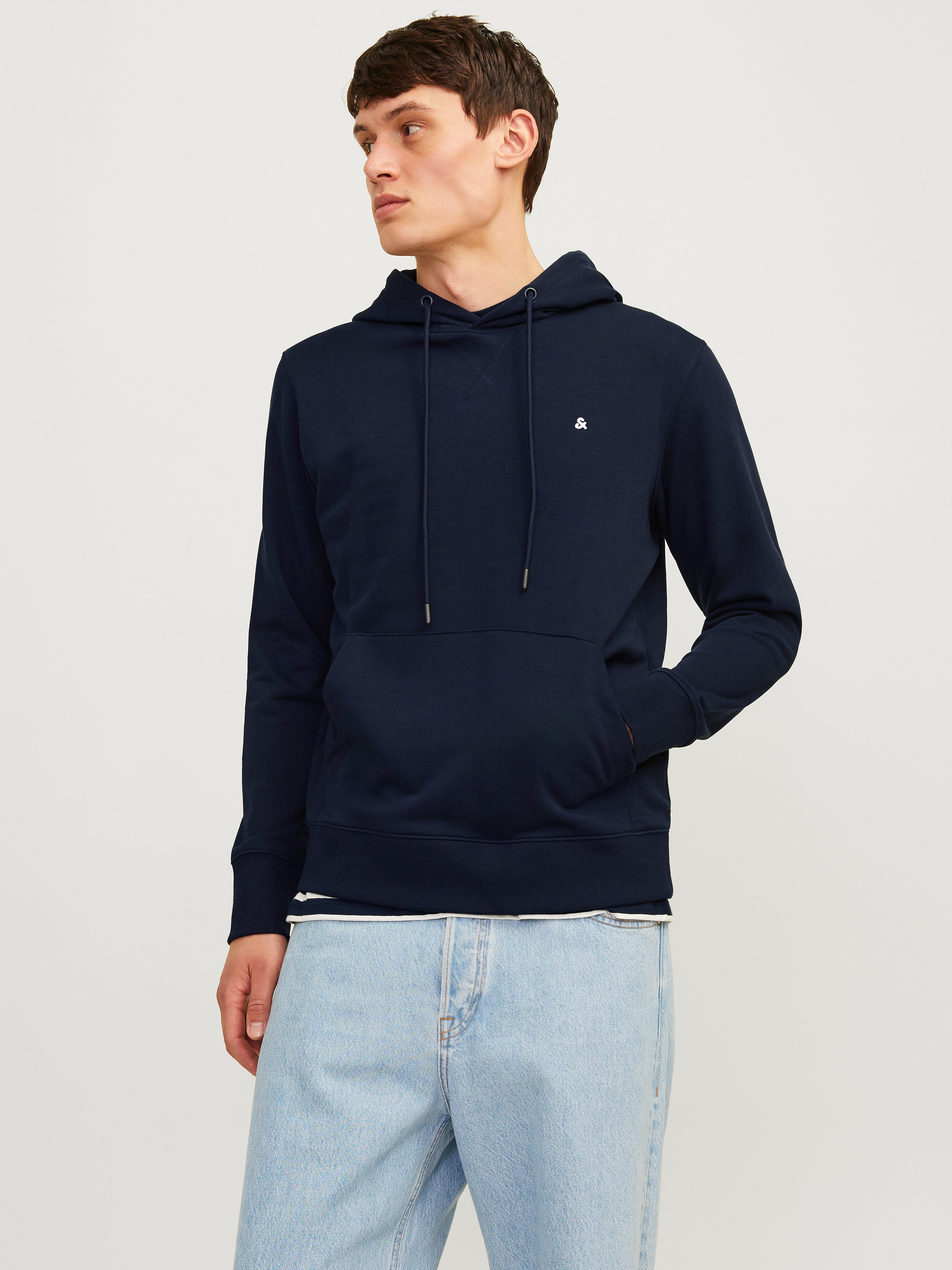Jack & Jones Hoodie JJEPAULOS SWEAT HOOD NOOS heren hoodies maat S blauw