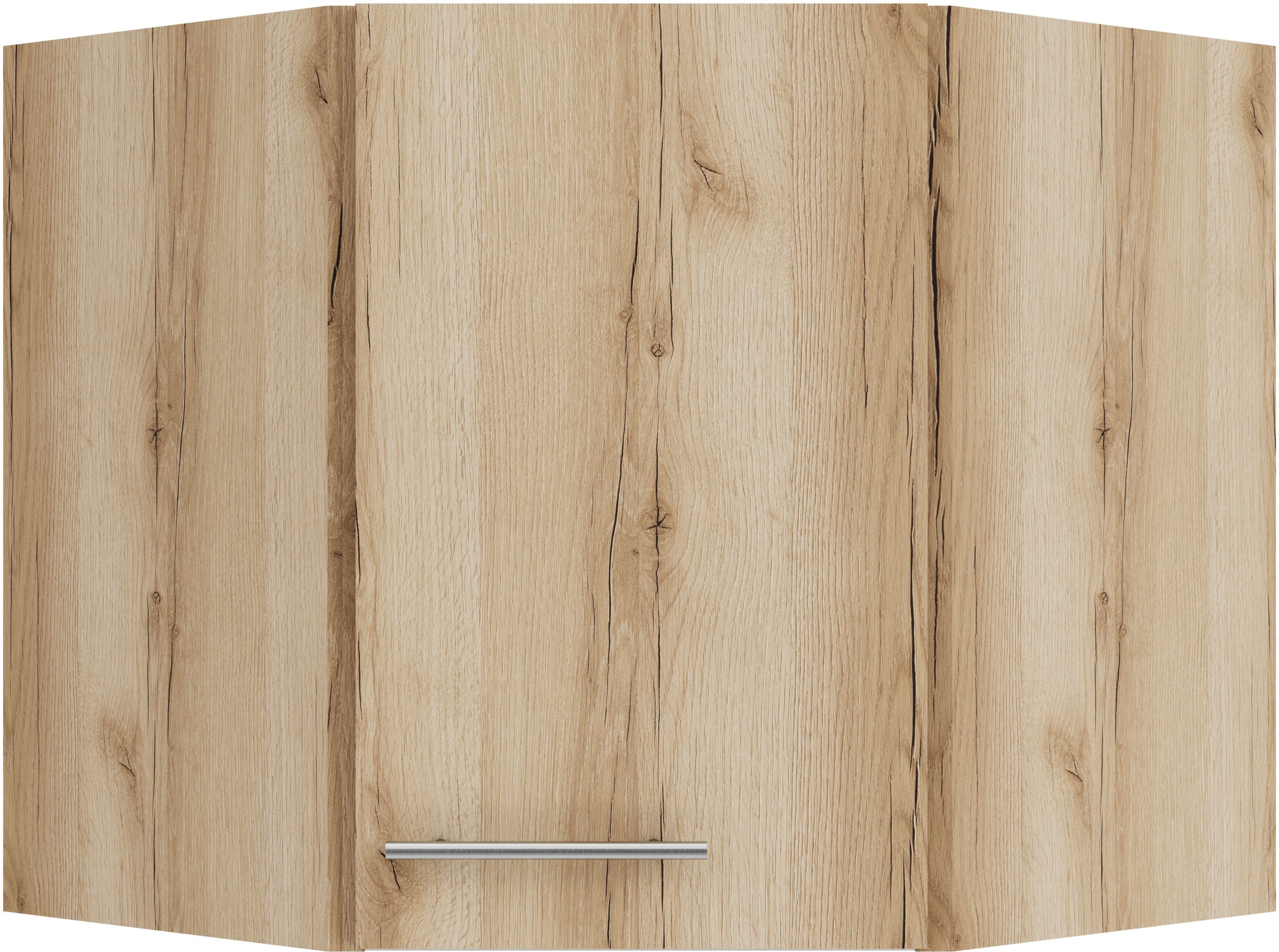 OPTIFIT Hangend hoekkastje Bella Breedte 60 x 60 cm, deuropening verwisselbaar