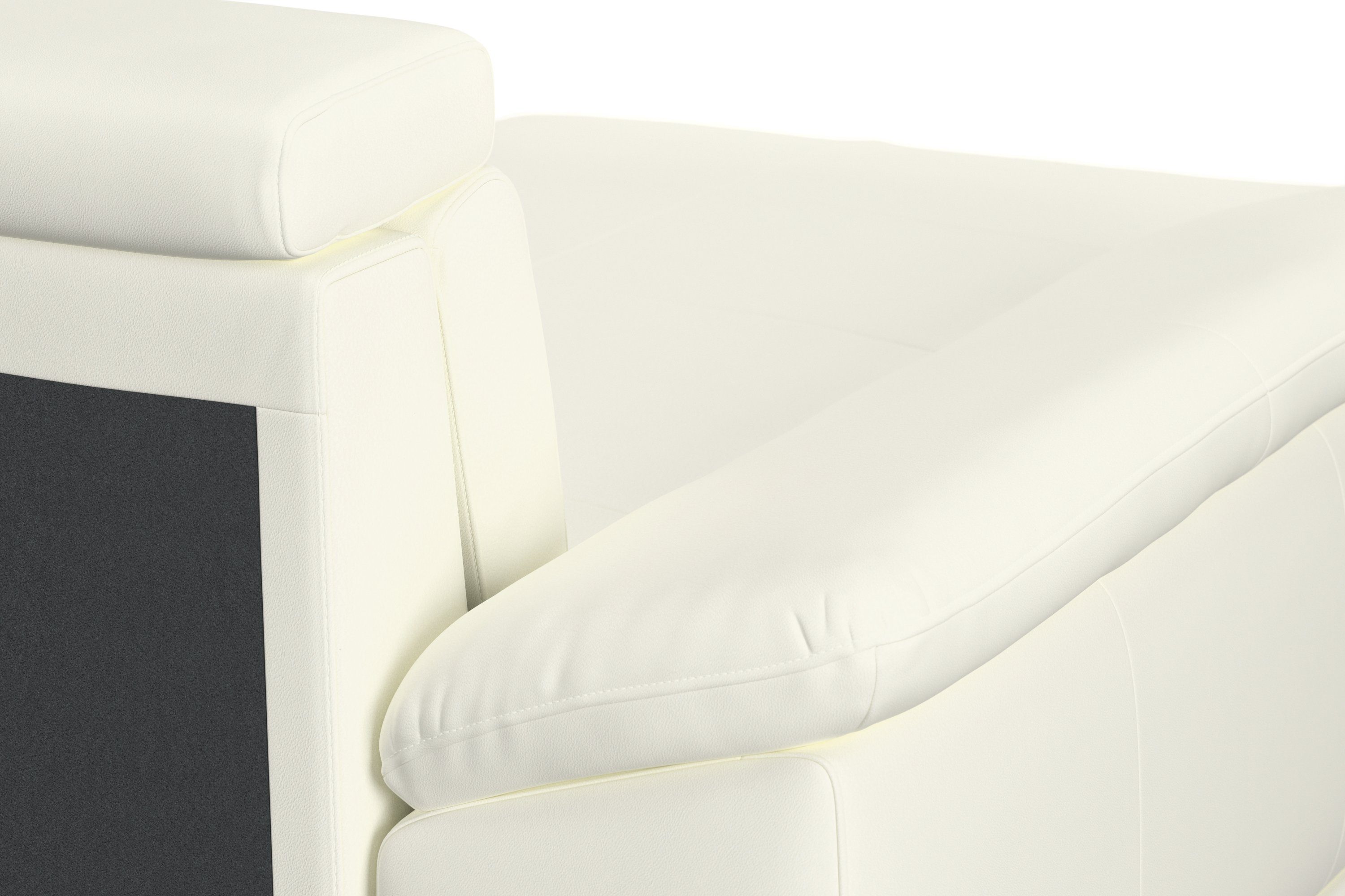 sit&more Zithoek Cabrio U-vorm, met zitdiepteverstelling, arm- en hoofdsteunverstelling