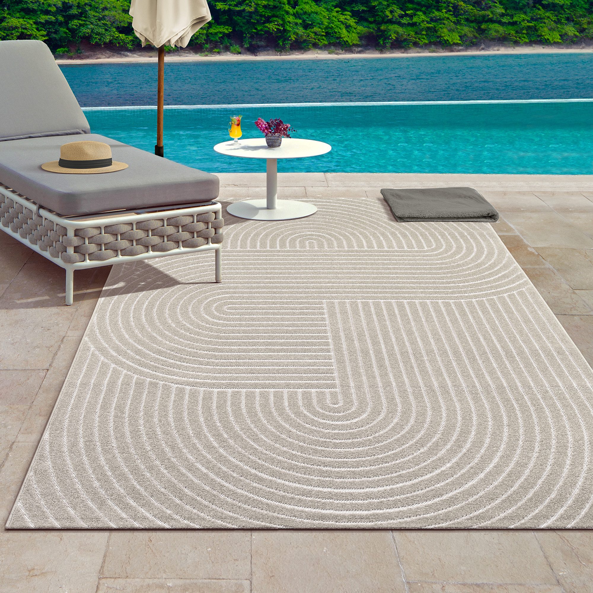 The carpet Vloerkleed Santo Plus Plus moderne robuuste in- en outdoor tapijt