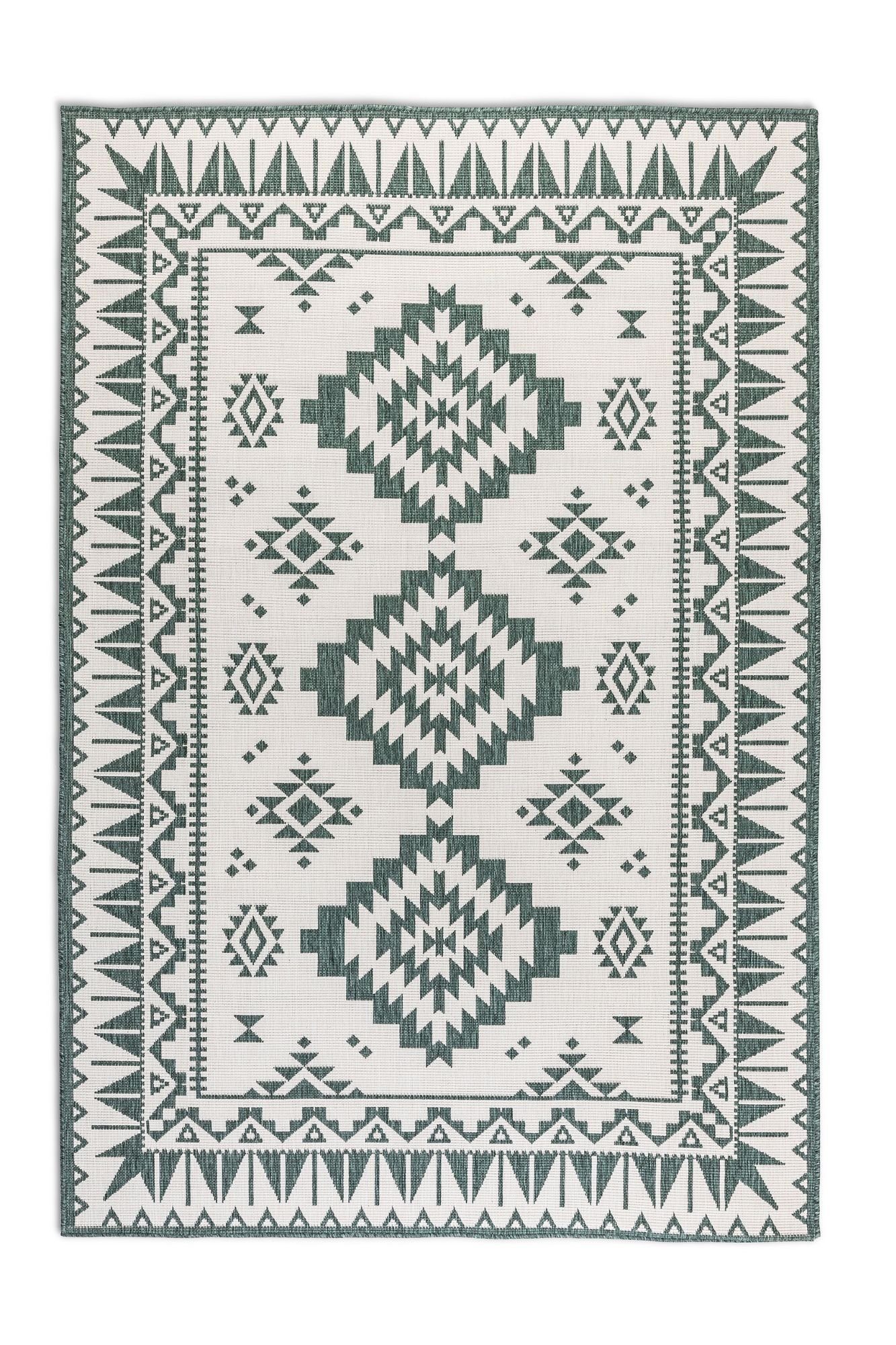 ELLE DECORATION Vloerkleed Dynamic, omkeerbaar tapijt Vlakweefsel, binnen- en buiten, modern, omkeerbaar, balkon, woonkamer, buiten