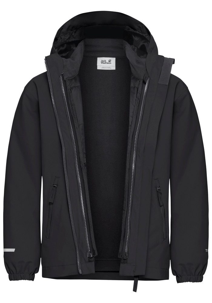 Jack Wolfskin Functioneel 3-in-1-jack HYBRID 3IN1 JACKET K