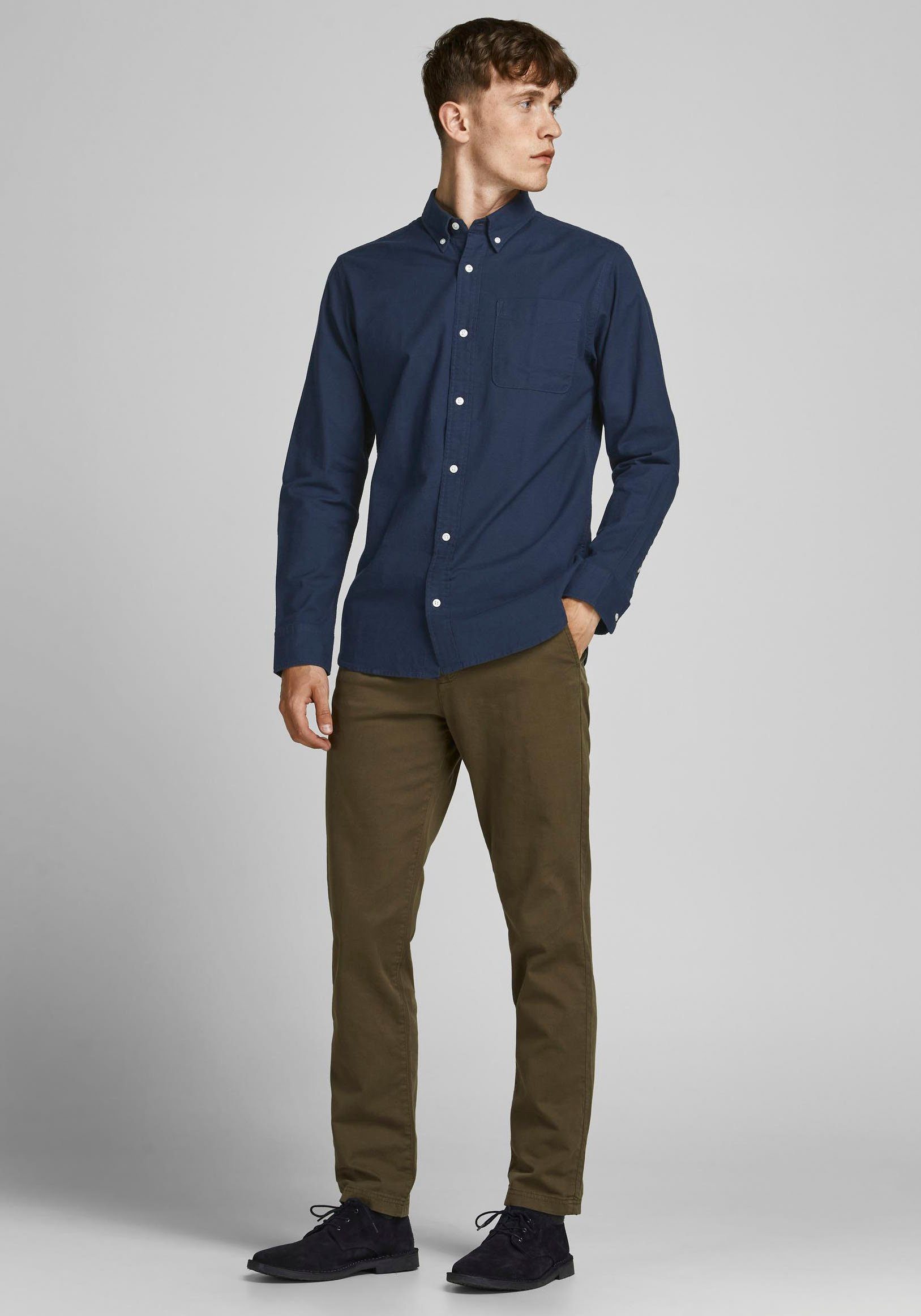 Jack & Jones Overhemd met lange mouwen BROOK OXFORD met button-downkraag