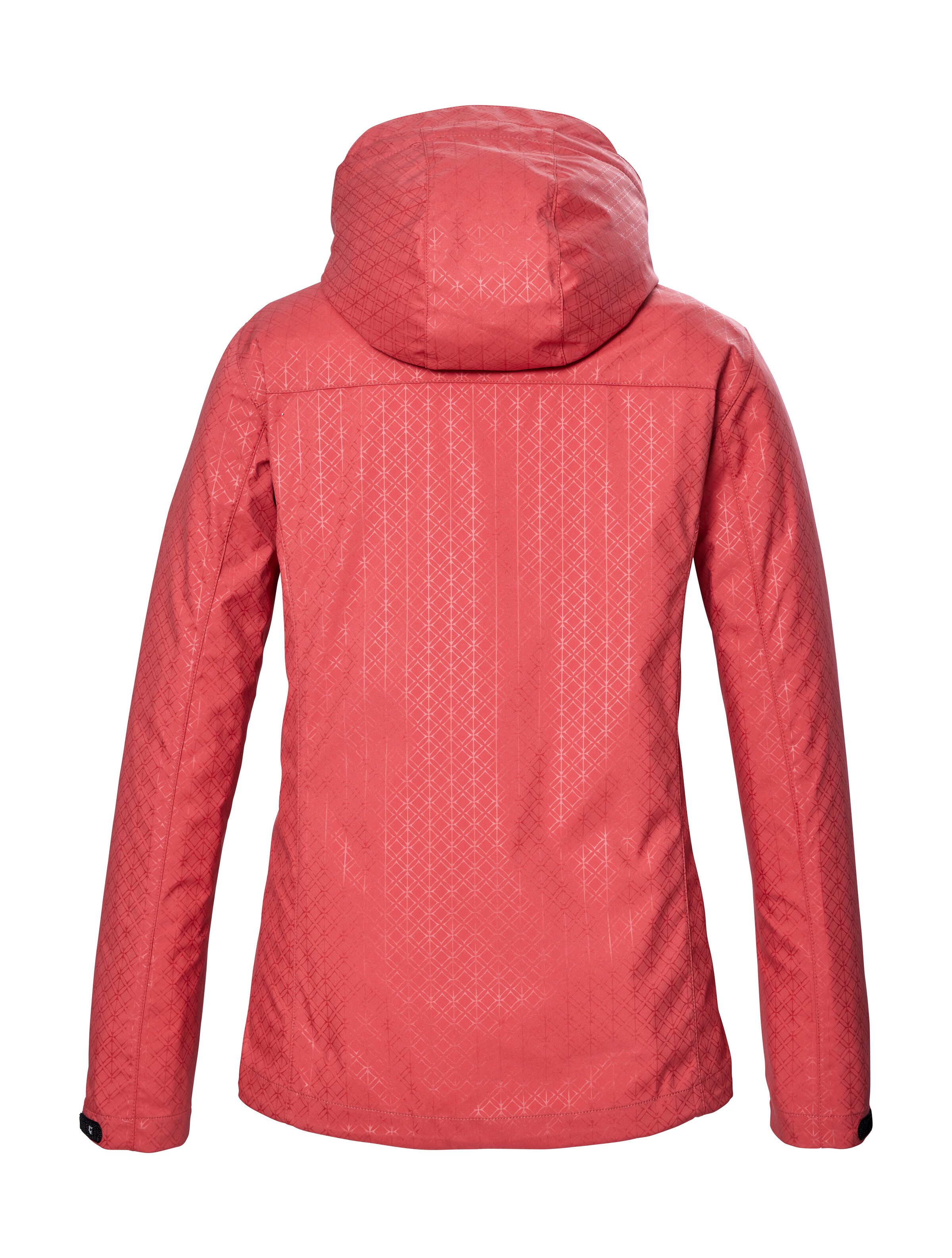 Killtec Softshell-jack KOS 121 WMN SFTSHLL JCKT GRPHIC waterafstotend, ademend, pfas-vrij geïmpregneerd