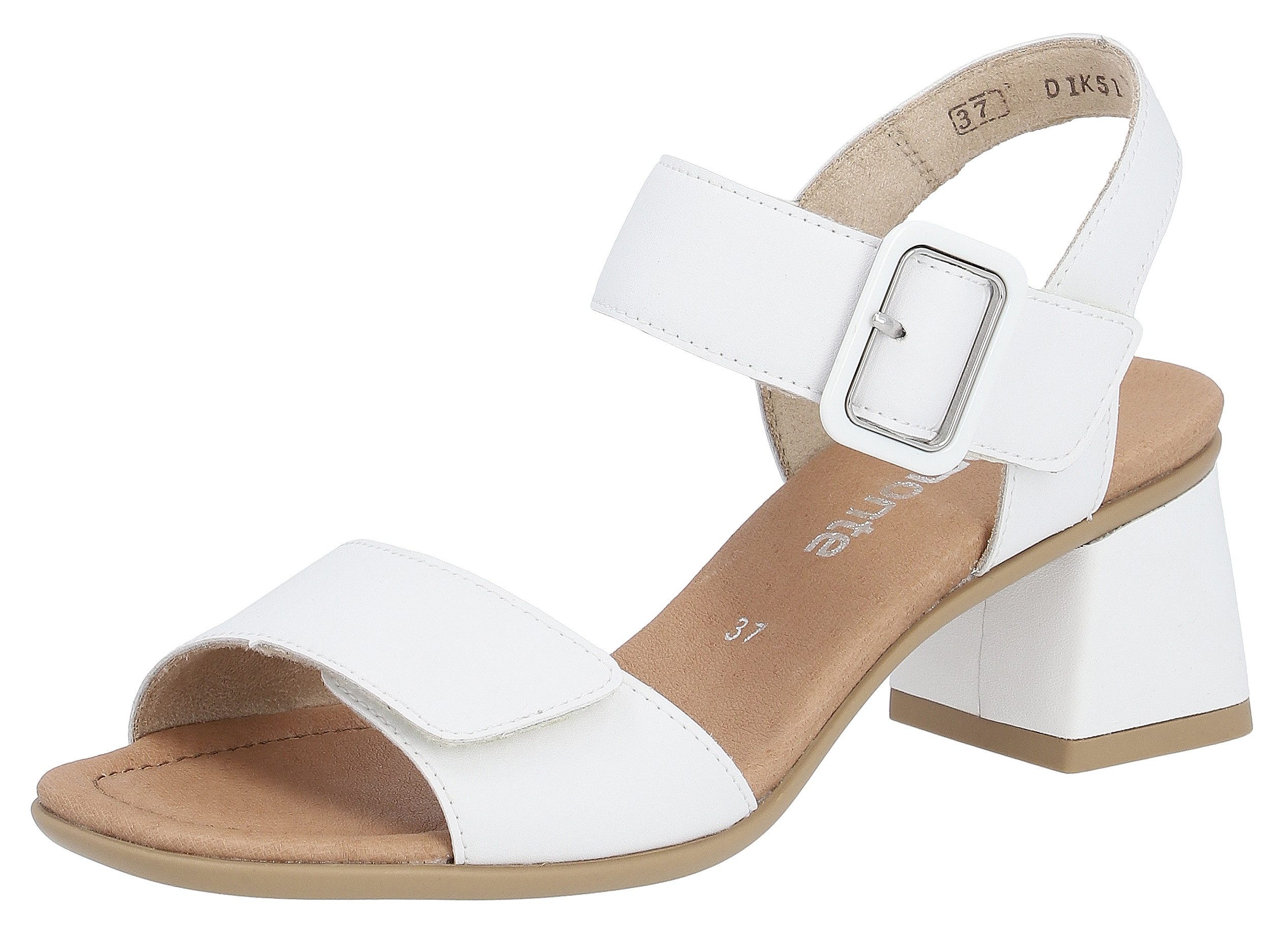 Remonte Sandaaltjes ELLE-Collection , blokhak, zomerschoen, sandaal, avondschoen met klittenband