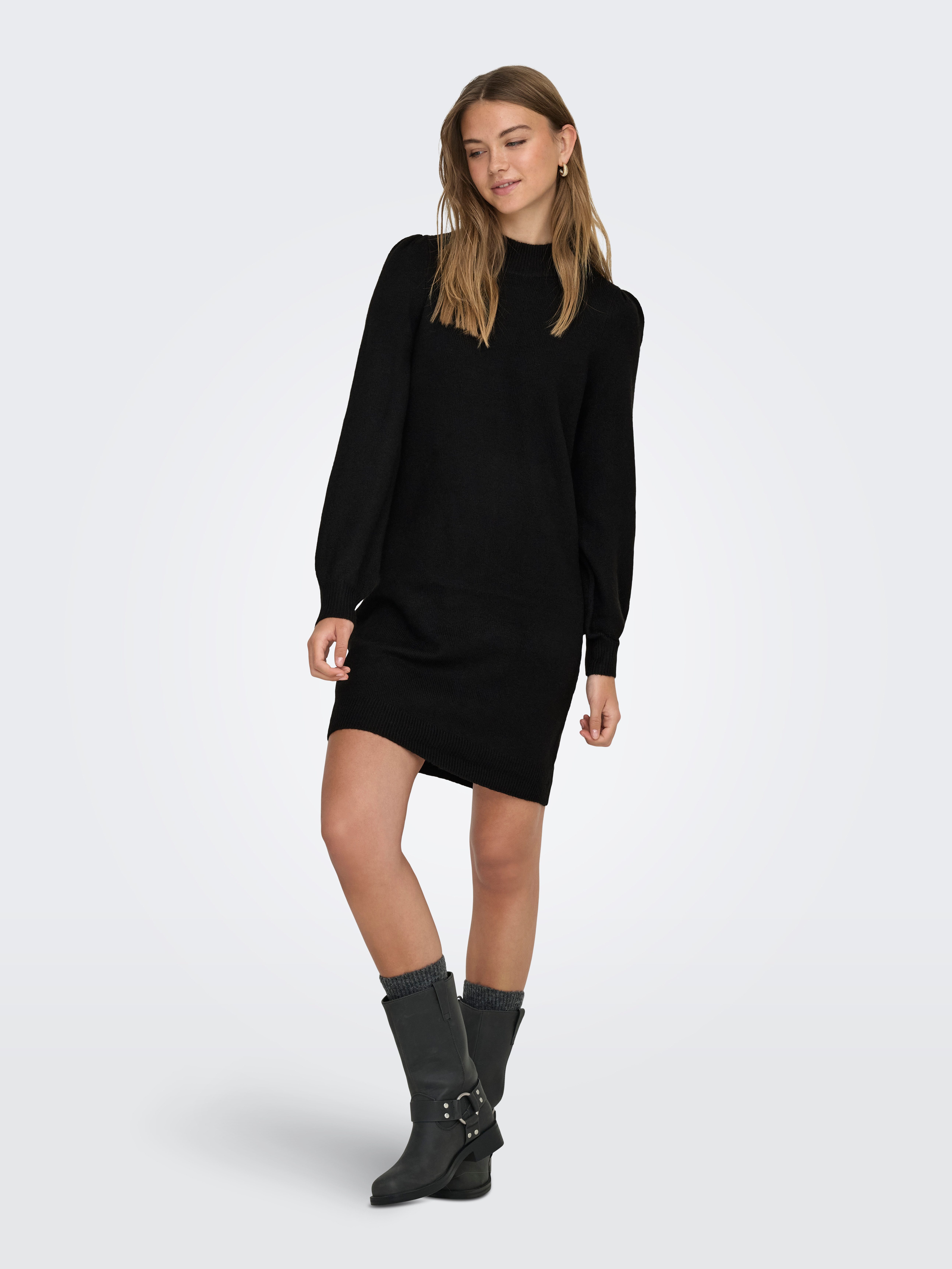 JDY Gebreide jurk JDYRUE LIFE L/S HIGH NECK DRESS KNT NOOS