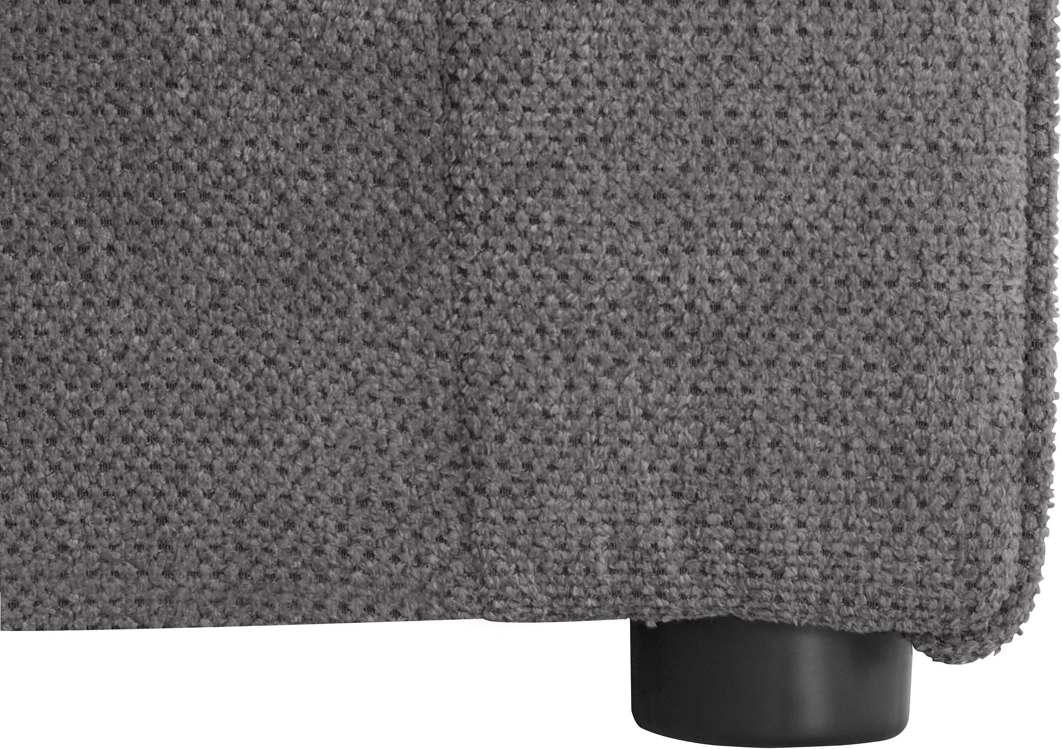 DOMO collection Hoekbank Papenburg B/D/H: 242/190/84 cm L-vorm naar keuze met slaapfunctie, lange zijde links of rechts