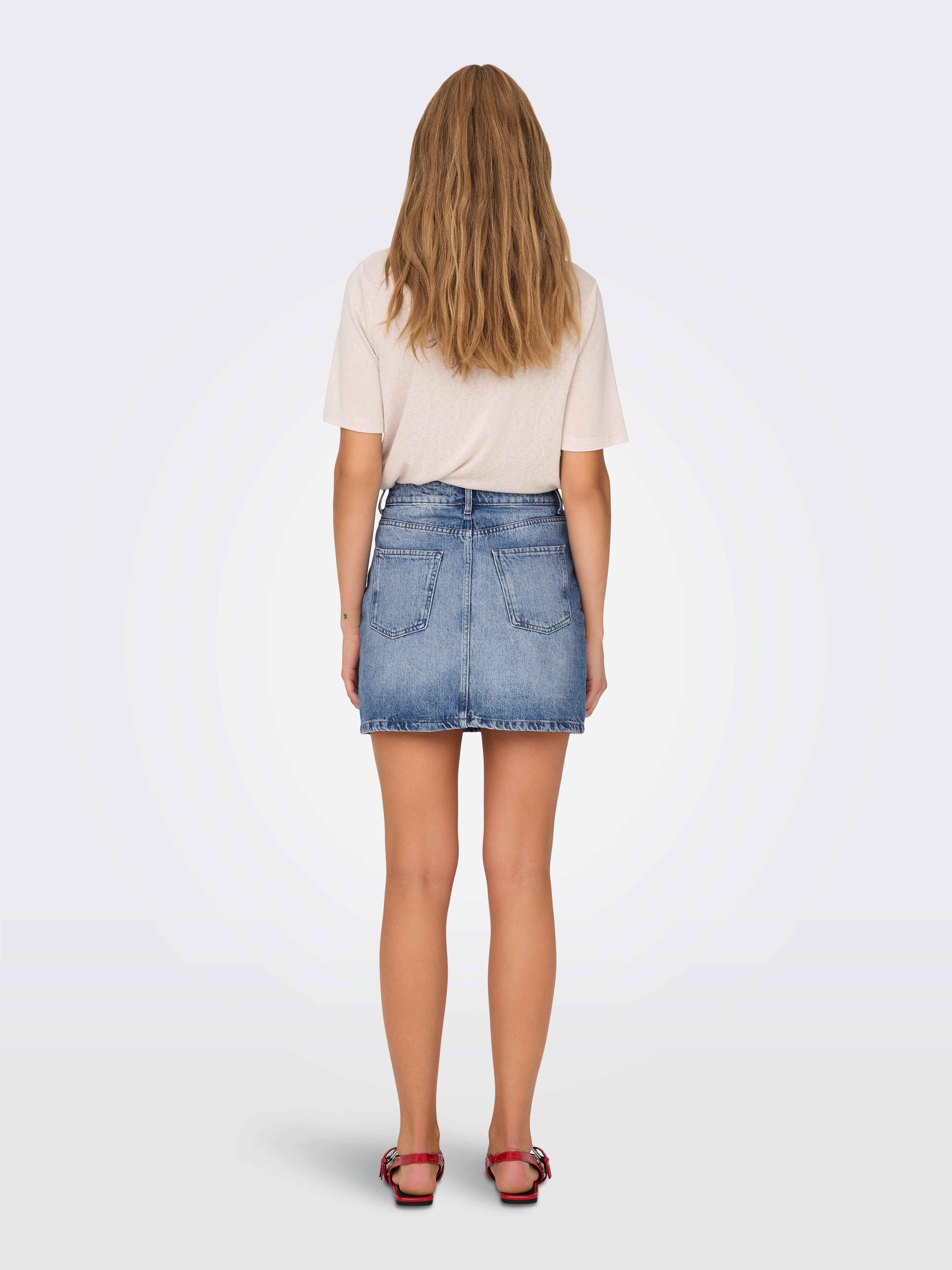 Only Jeans rok ONLSTELLA SHORT SKIRT DNM AZG NOOS