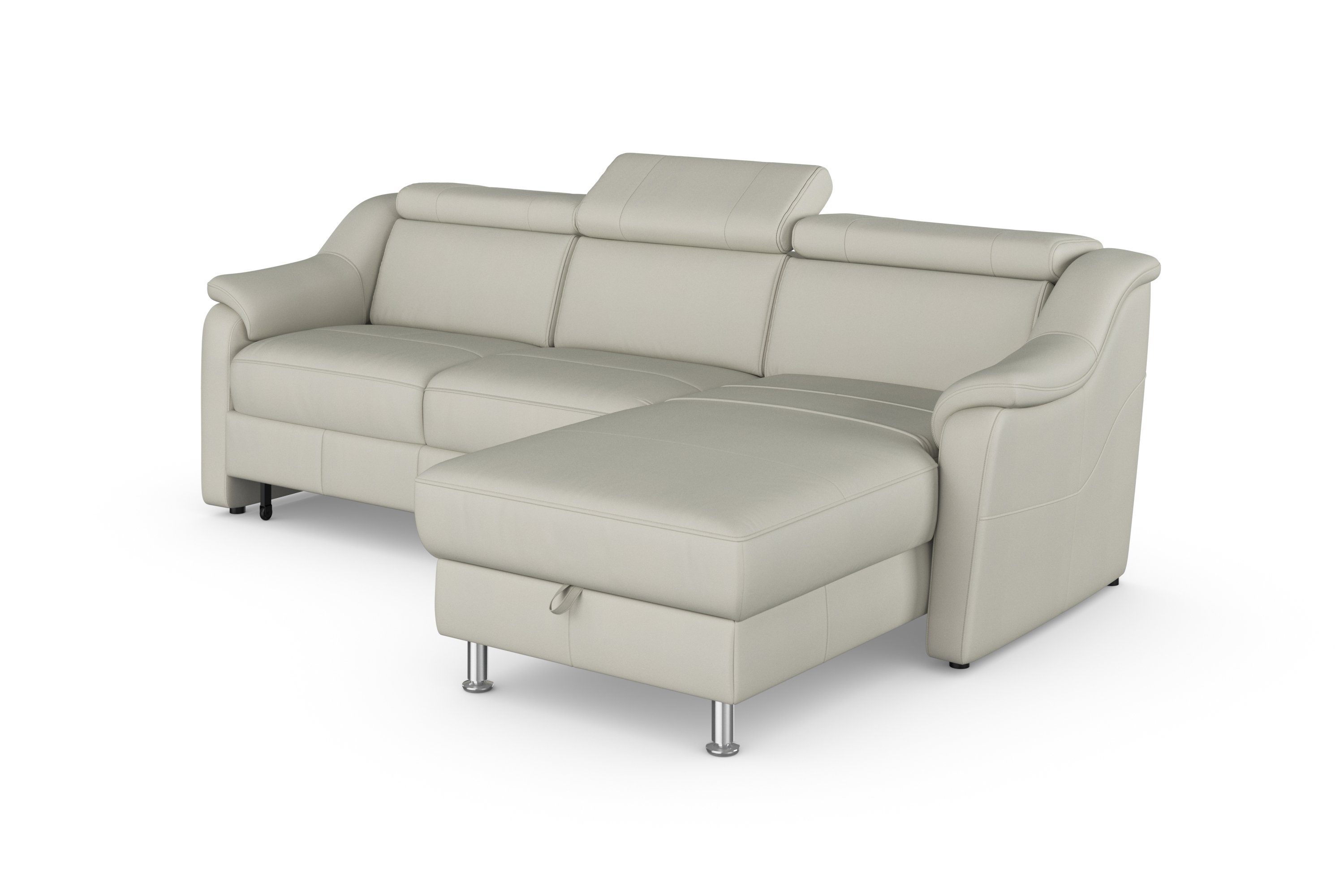 sit&more Hoekbank Freetown L-vorm met verstelbare hoofdsteun en comfortabele binnenvering