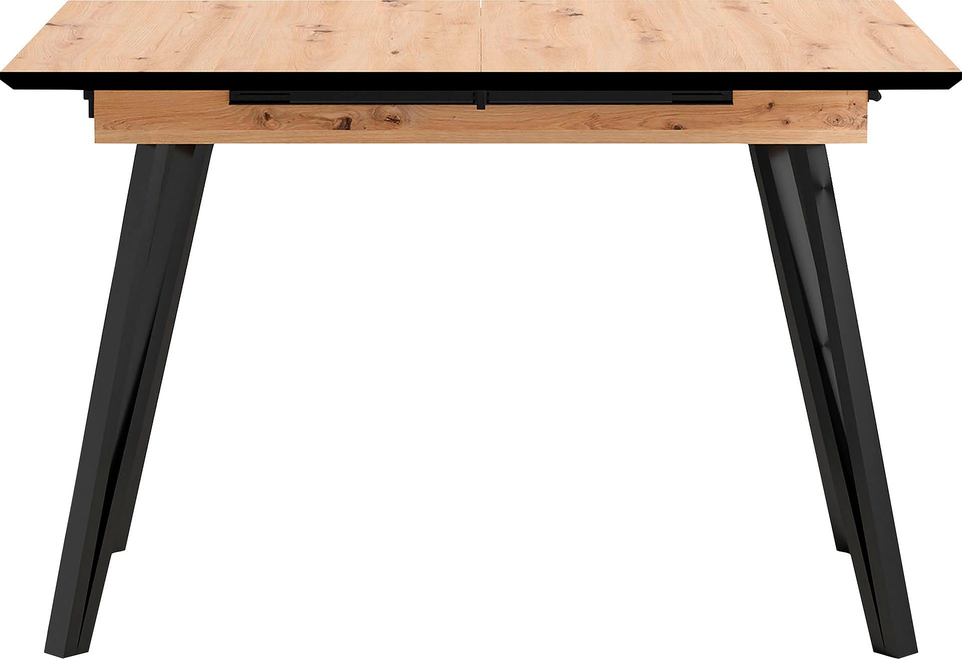 byLIVING Eettafel Keulen uittrekbaar met binnenin geplaatst inlegblad eettafels bruin