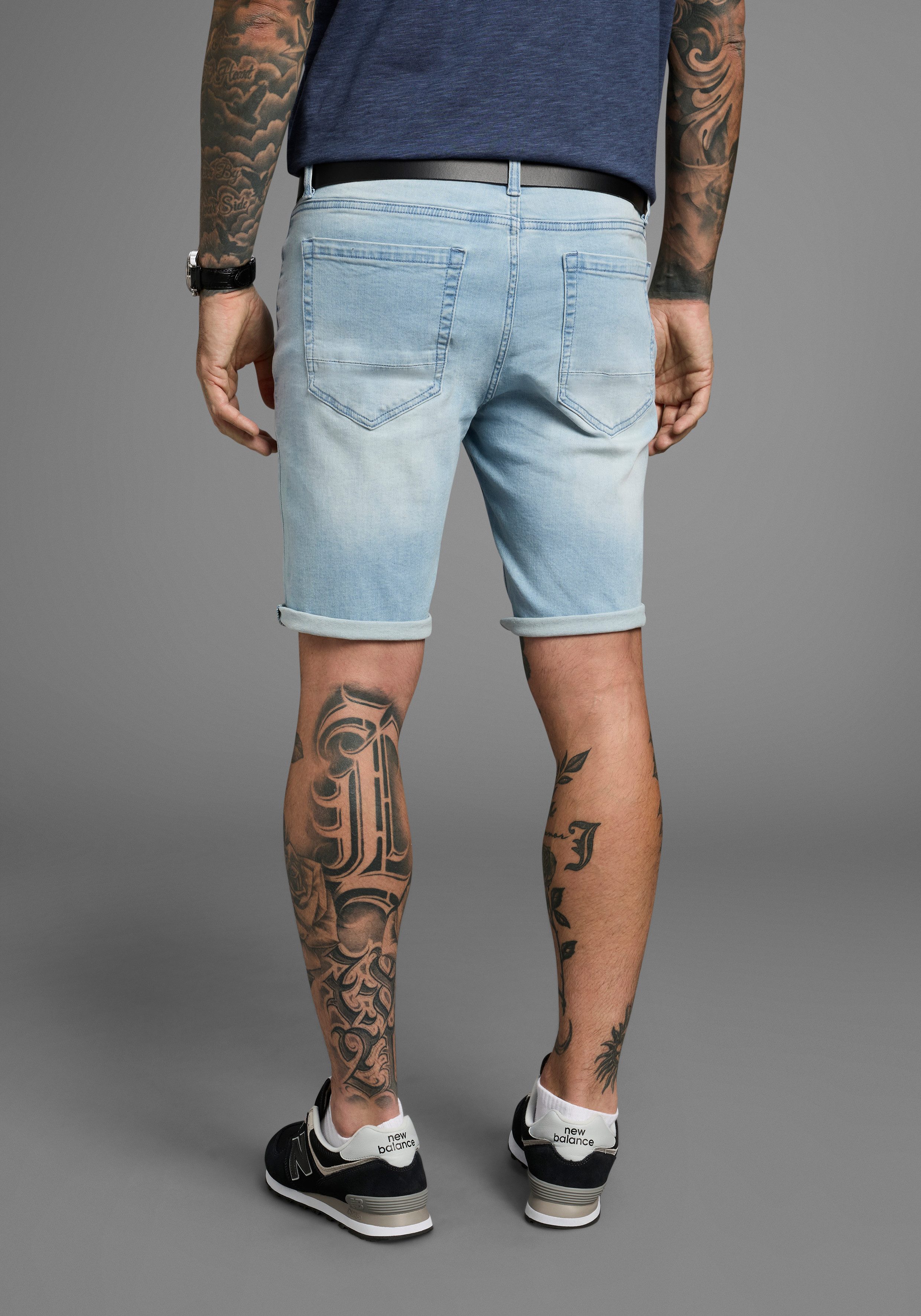 Bruno Banani Jeansshort Hutch-Shorts lage taillehoogte