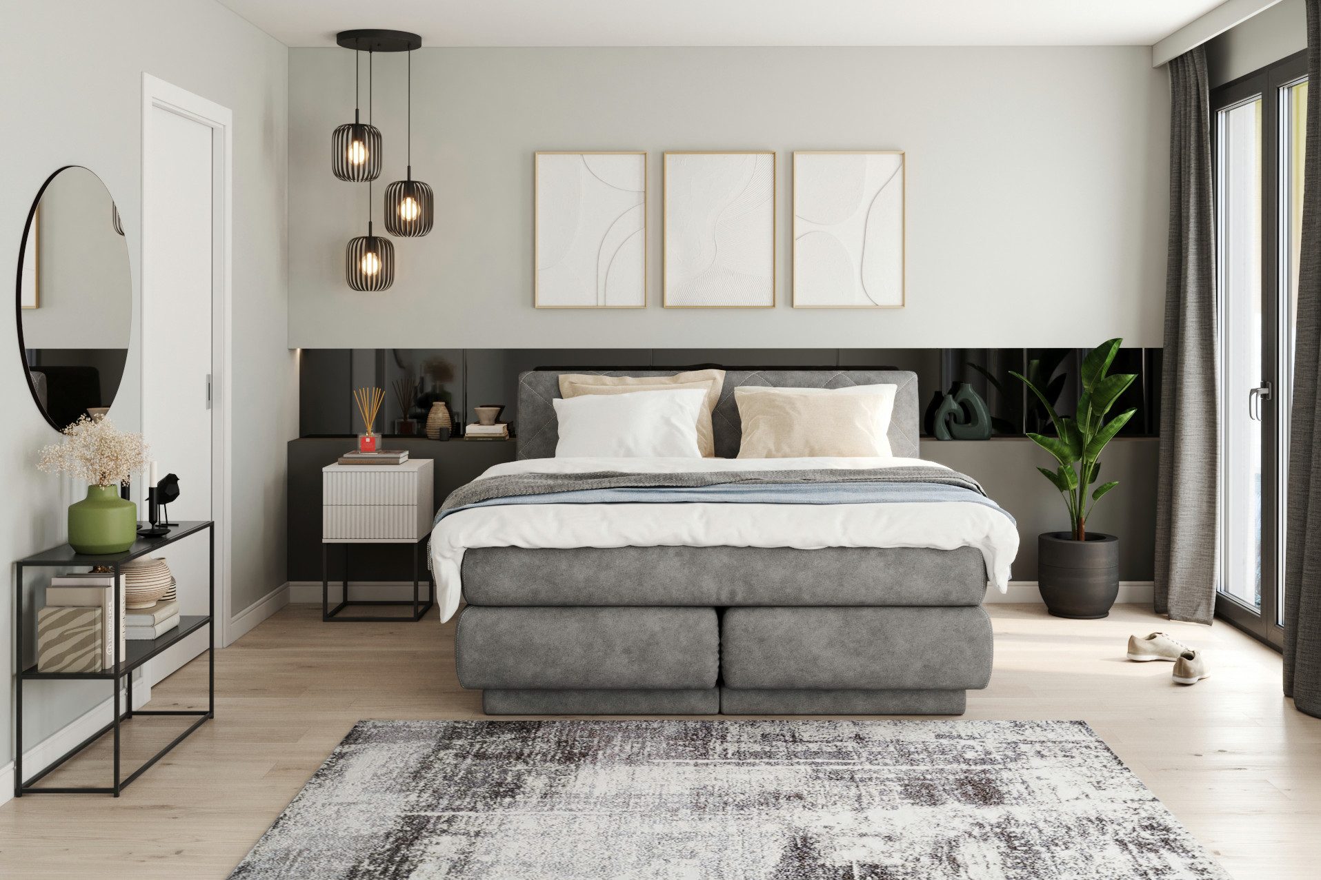 Loevschall Wandspiegel Refine Wandspiegel rond – stijlvolle designspiegel met edel frame