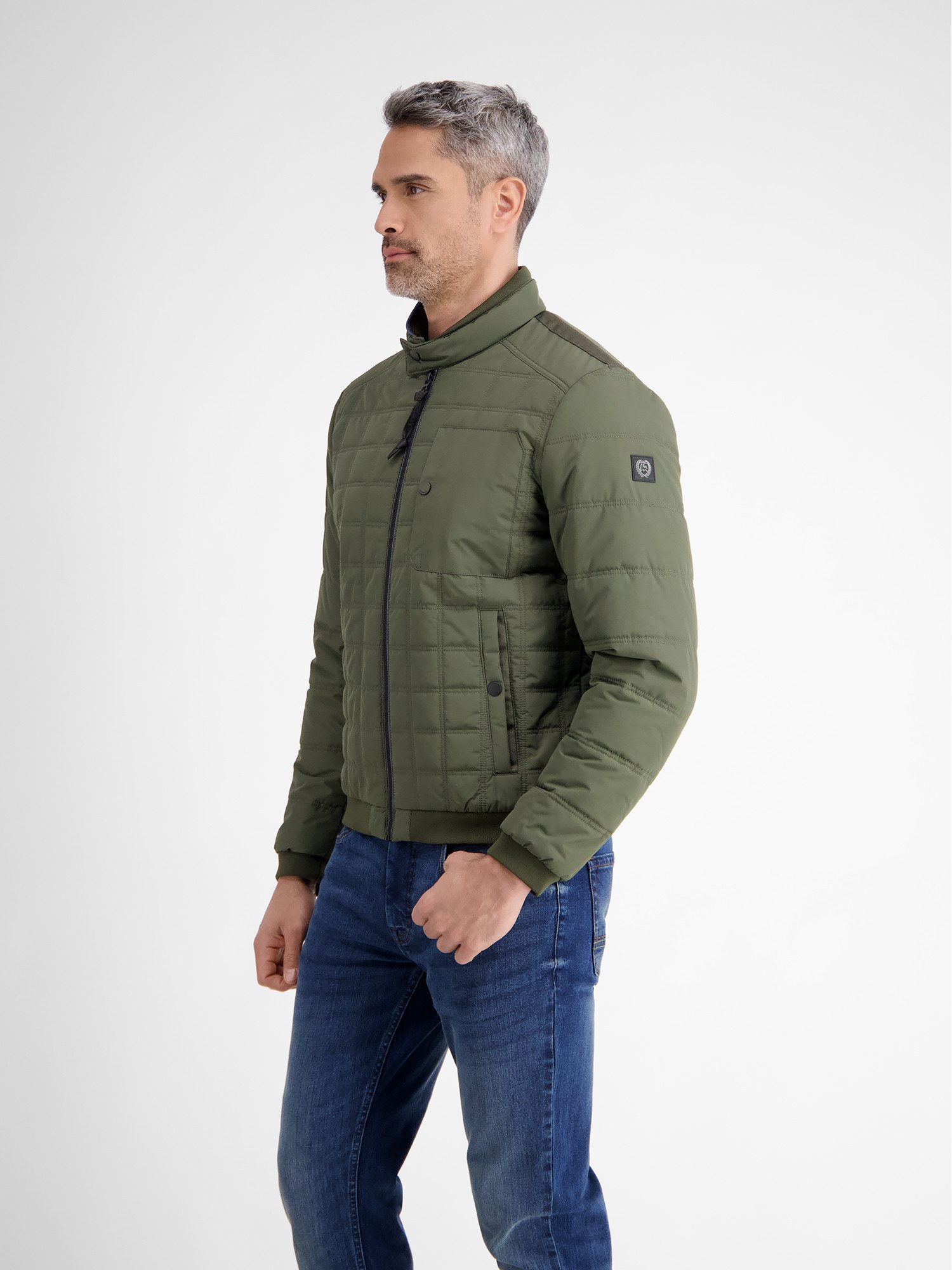 Lerros Gewatteerde jas LERROS heren gestikte blouson, functioneel