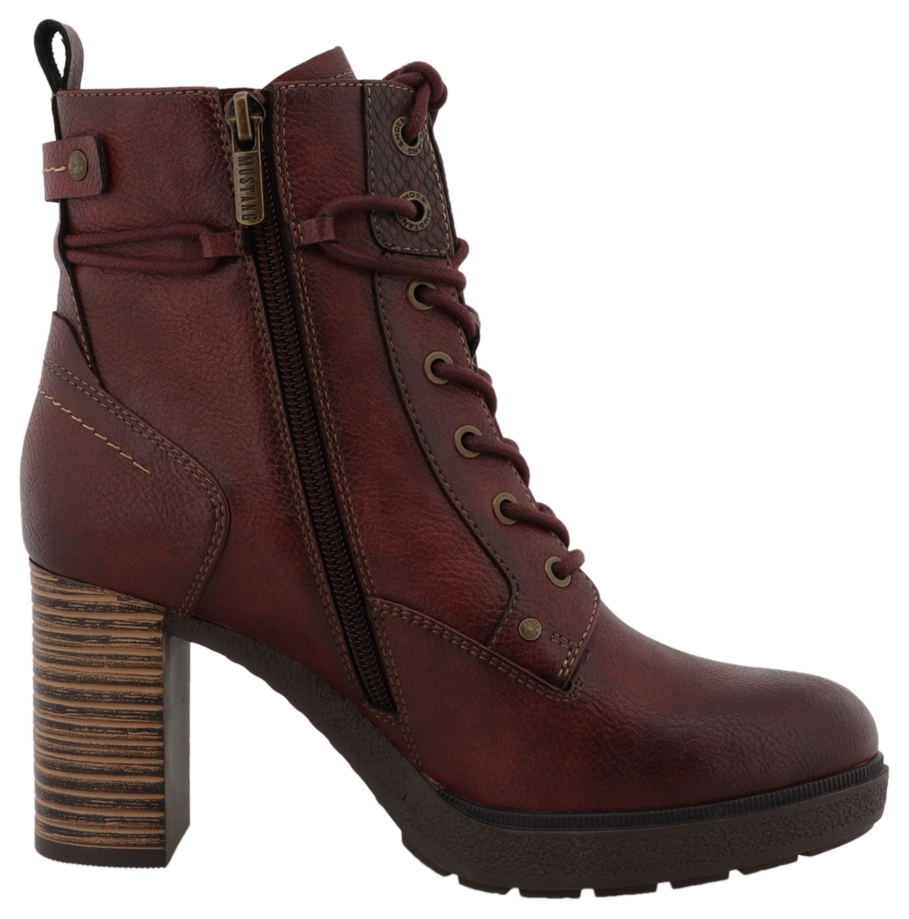 Mustang Shoes Winterlaarsjes Nana Veterlaarsje met verwarmende textielvoering