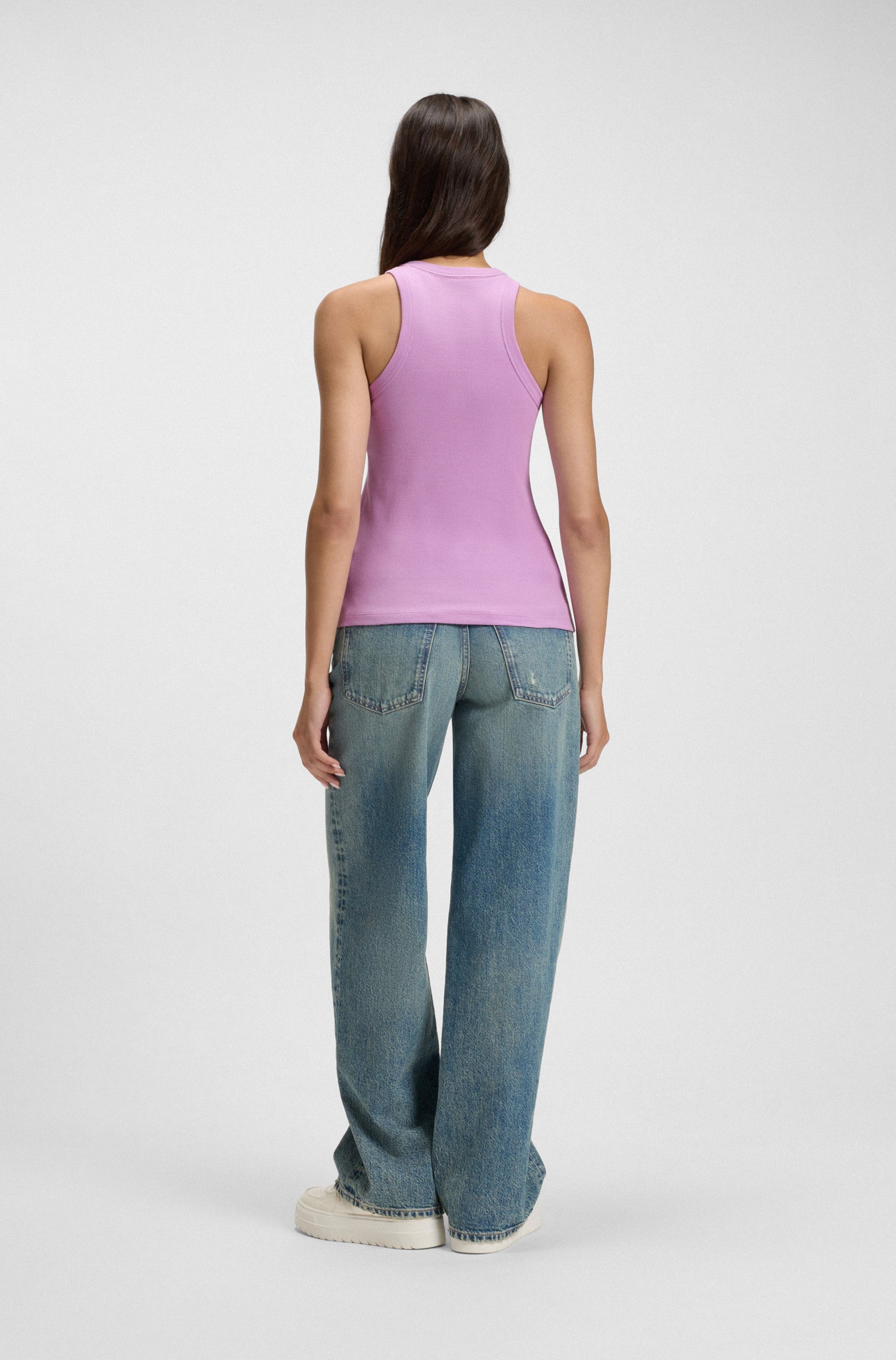 HUGO Blue Tanktop Easy Tank Stretch-katoen, slim fit