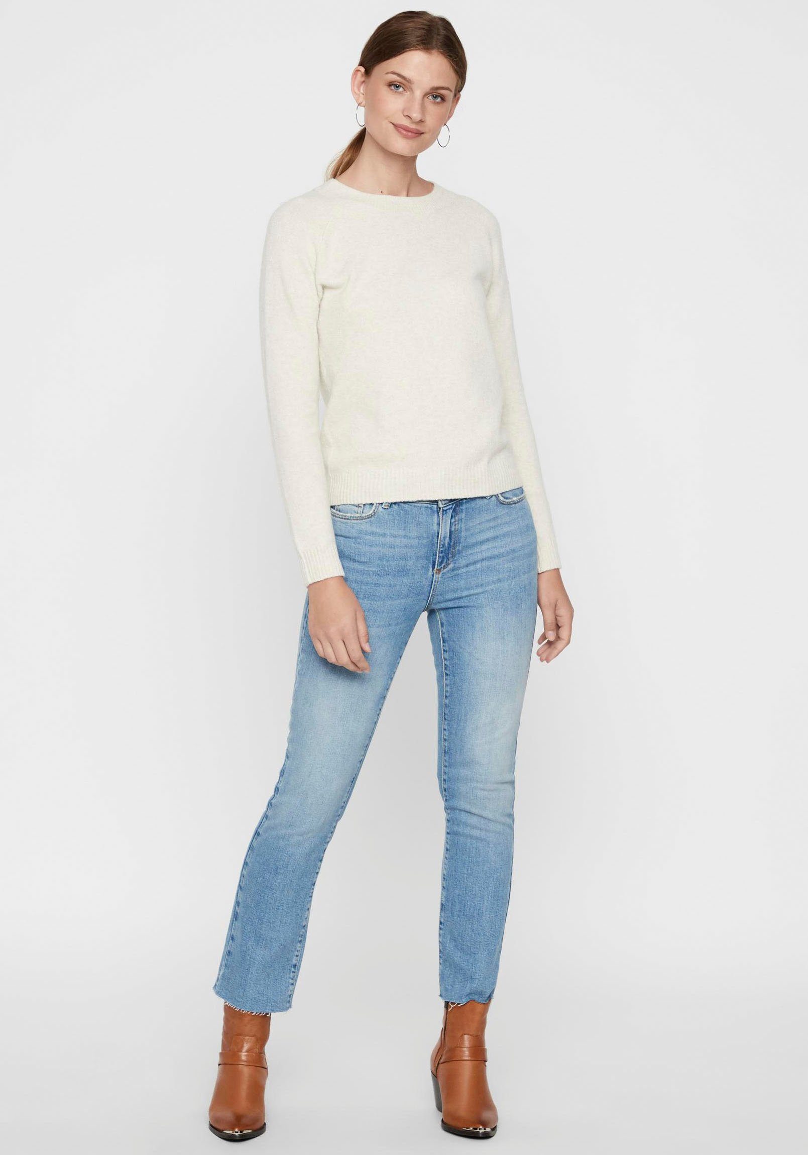 Vero Moda Trui met ronde hals VMDOFFY in gemêleerde look