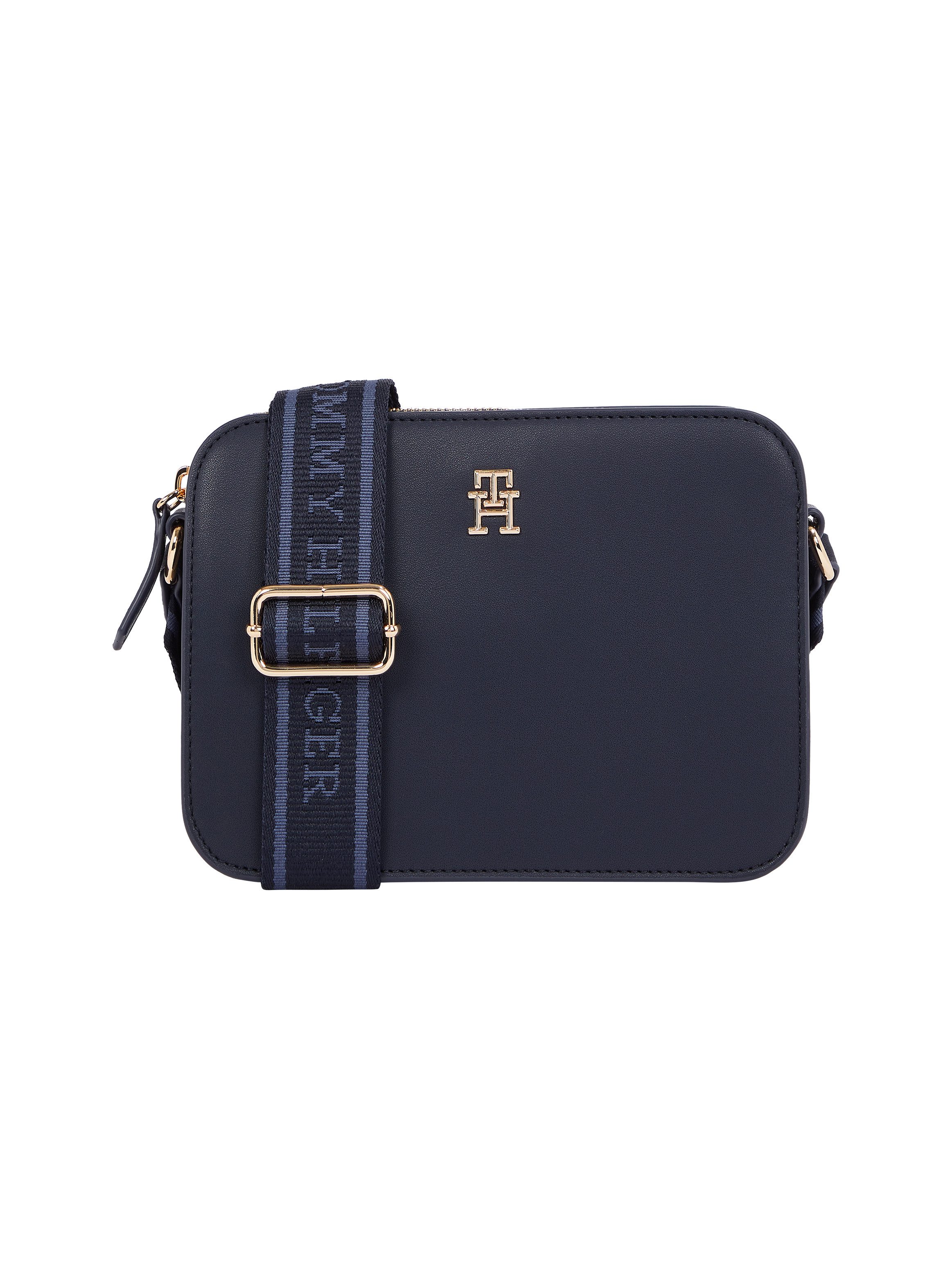 Tommy Hilfiger Camerazak TH LOGOTAPE CAMERA BAG , dames schoudertas, minibag, schoudertas met th-logo-embleem