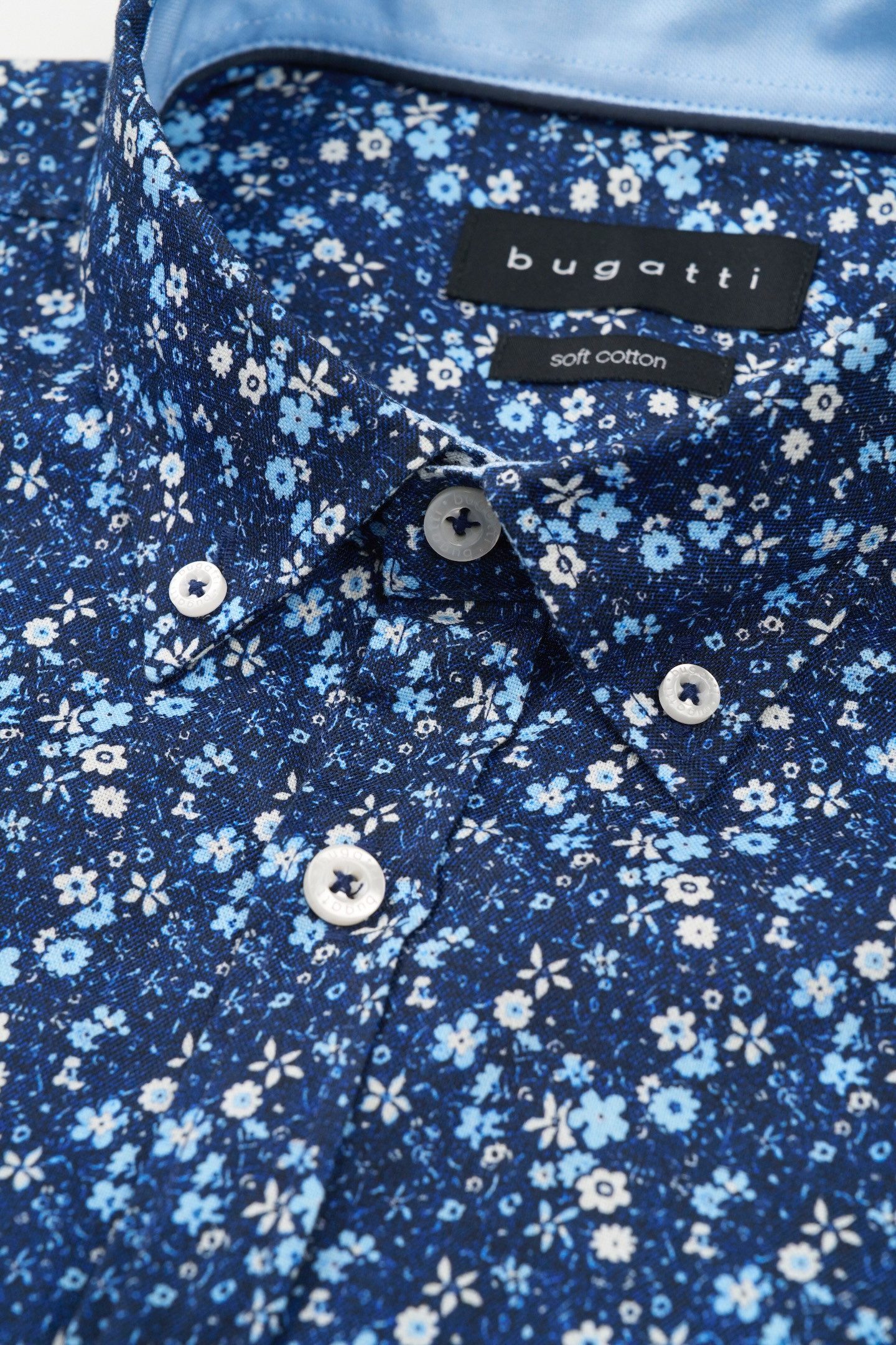 Bugatti Overhemd met lange mouwen met bloemenprint
